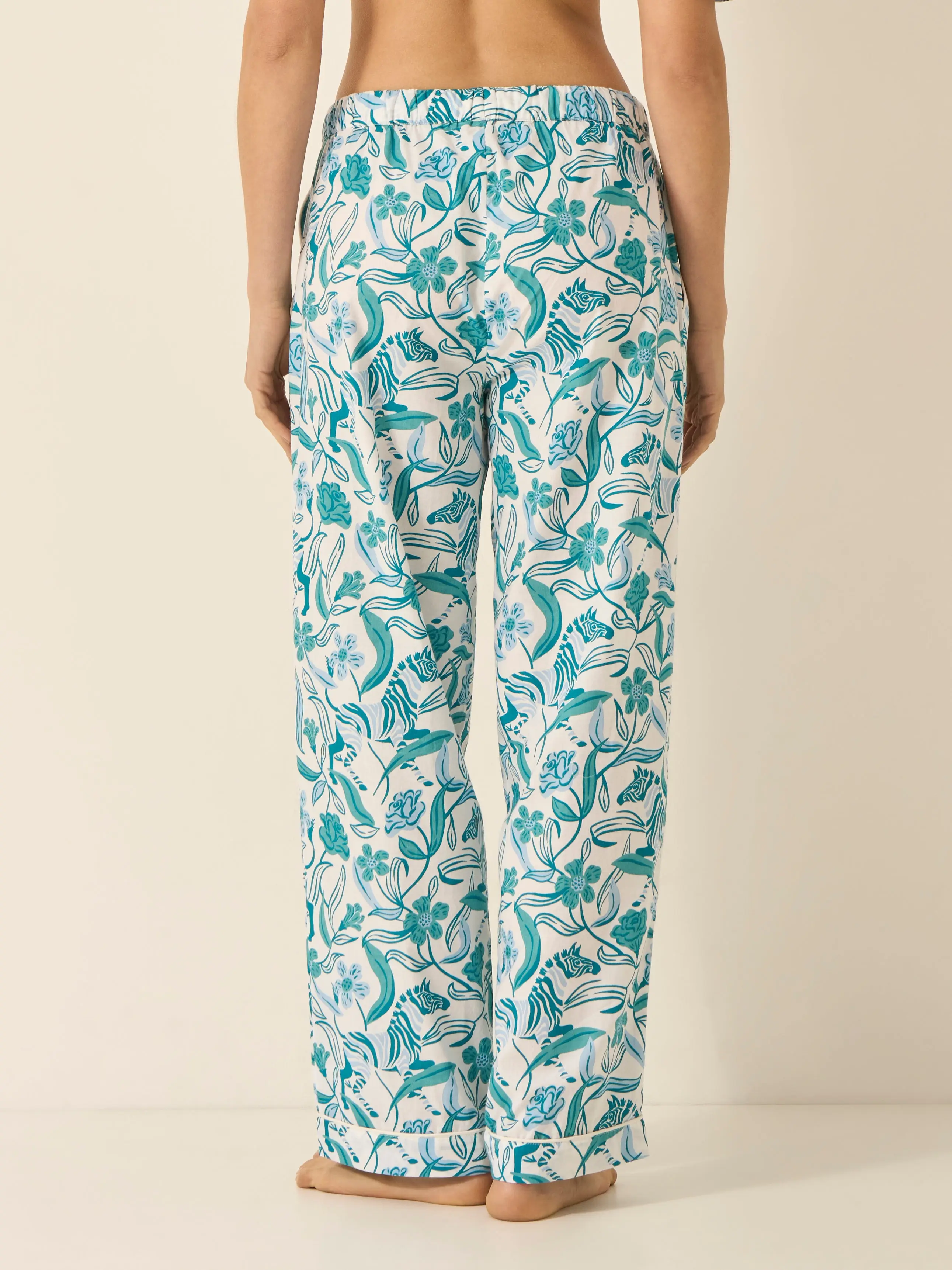 Boho Zebra Women's Organic Cotton Pyjama Trouser - Image 4