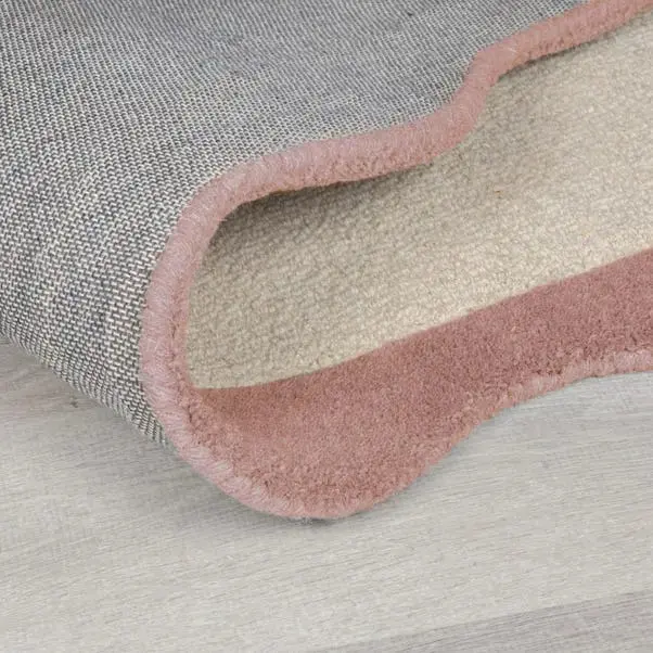 Bonnie Blush Scallop Wool Rug - Image 3