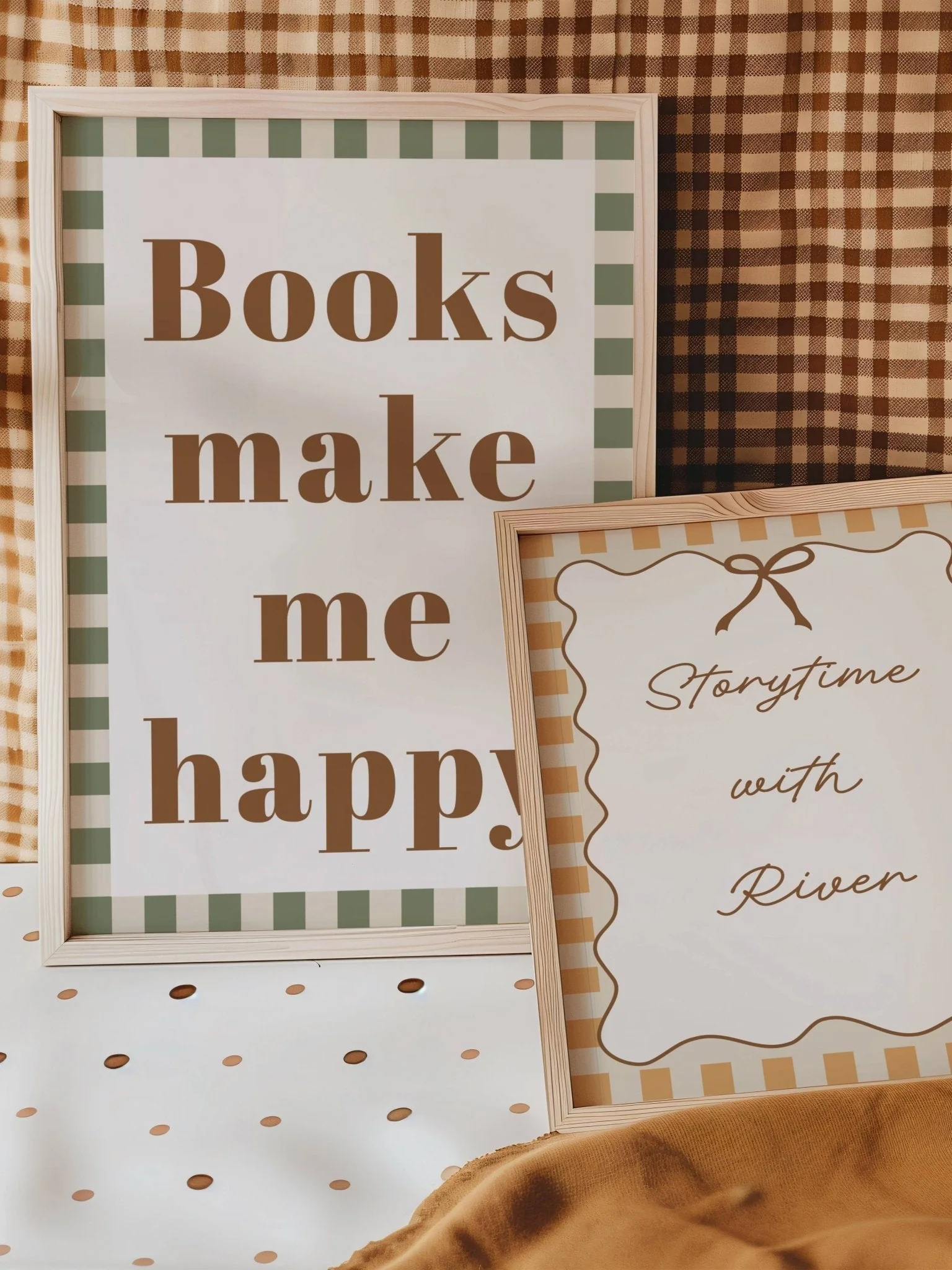 Books make me happy - Checkerboard Edition - Print - Image 4