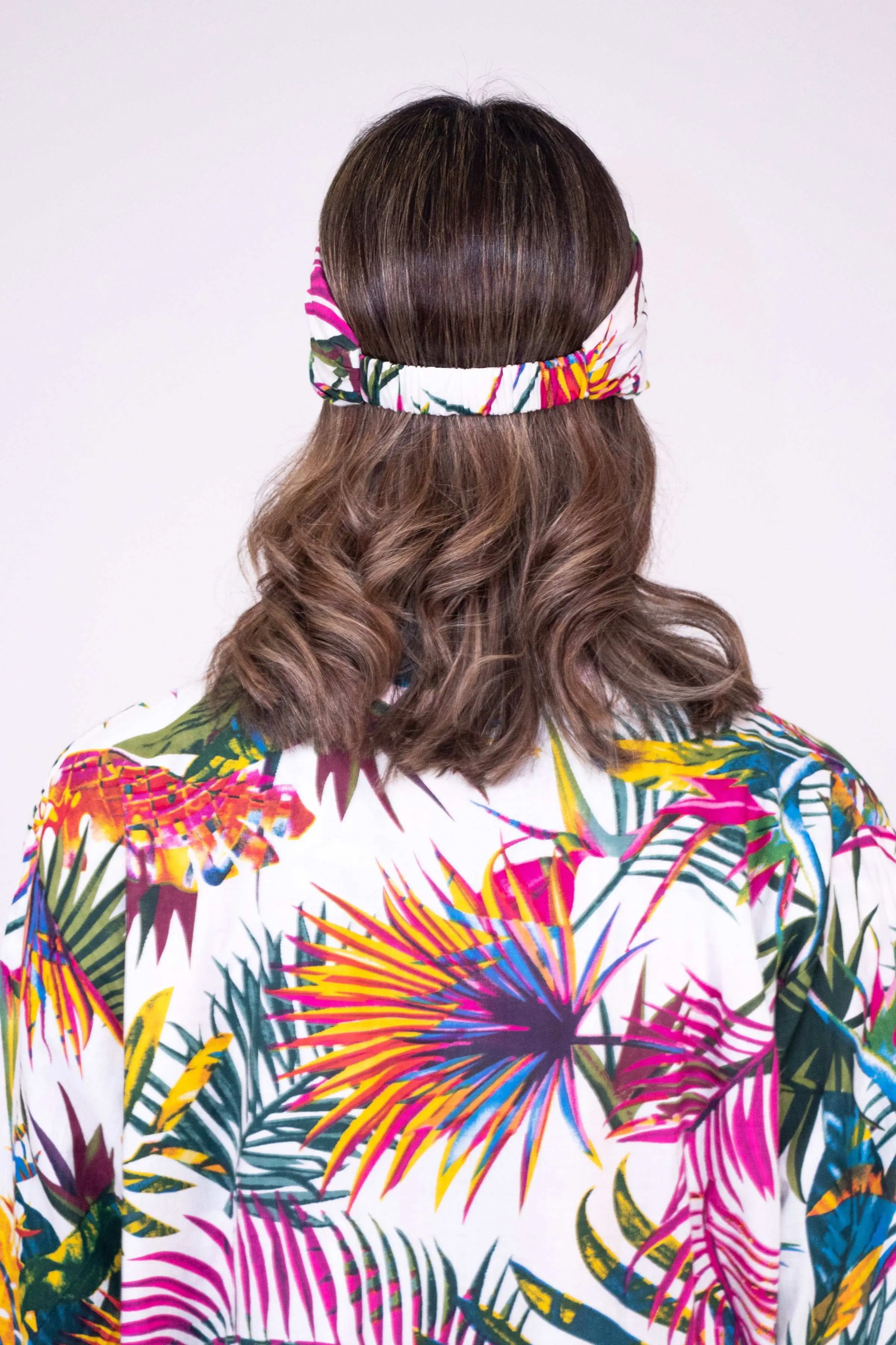 Bora Bora Floral Cotton Hair Scarf - Image 5