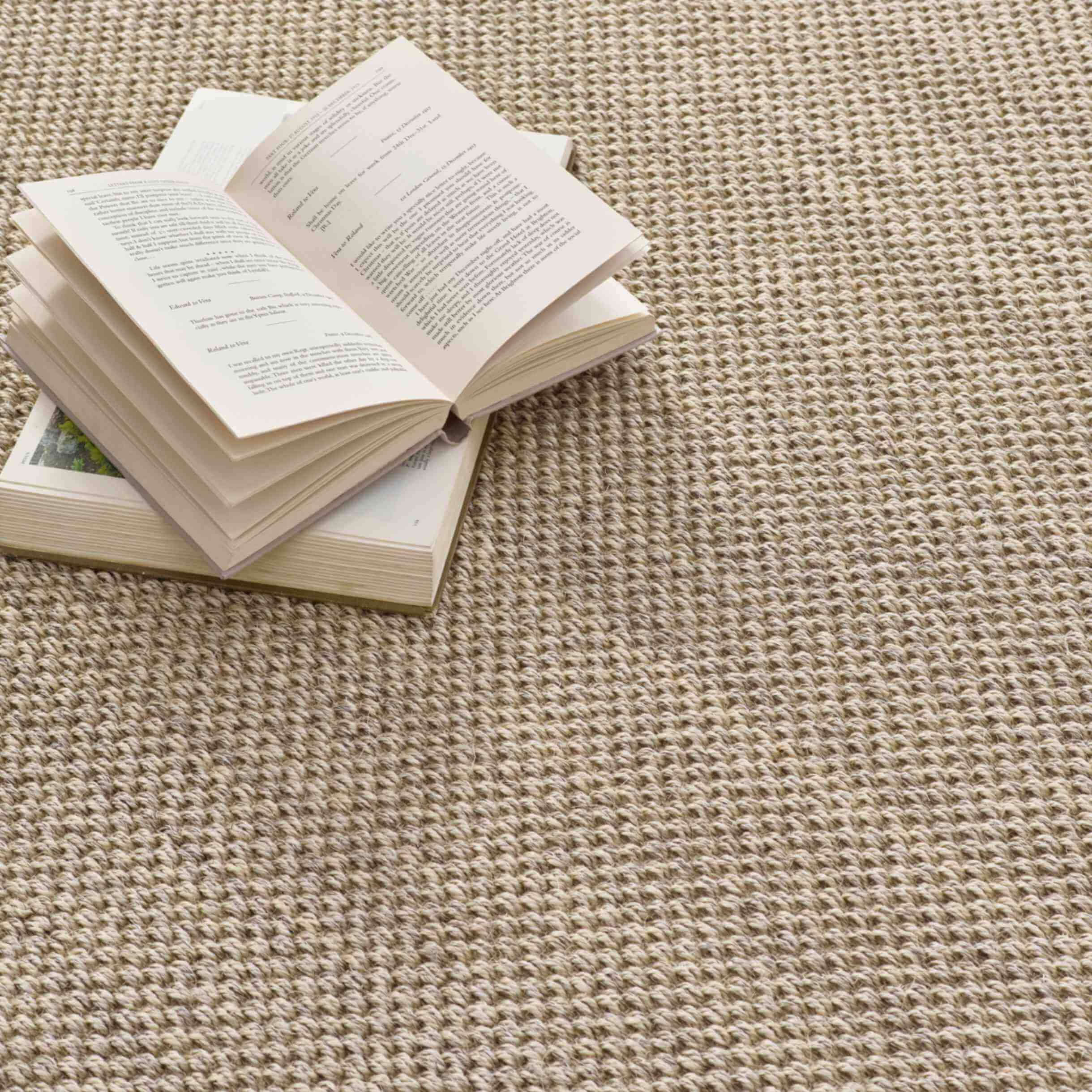 Bordered Light Beige Non-Slip Sisal Rug - Image 8