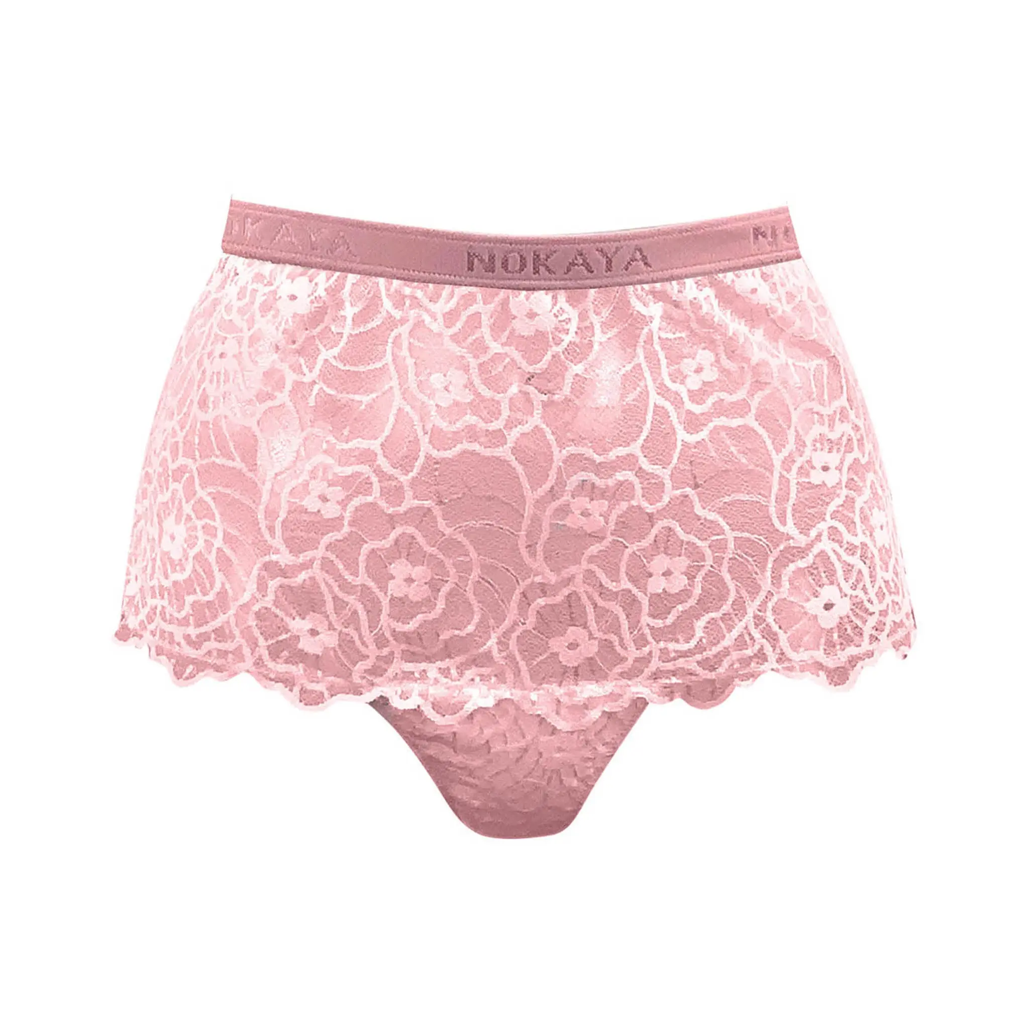 Born in Ukraine High Waist Lace Briefs Pink