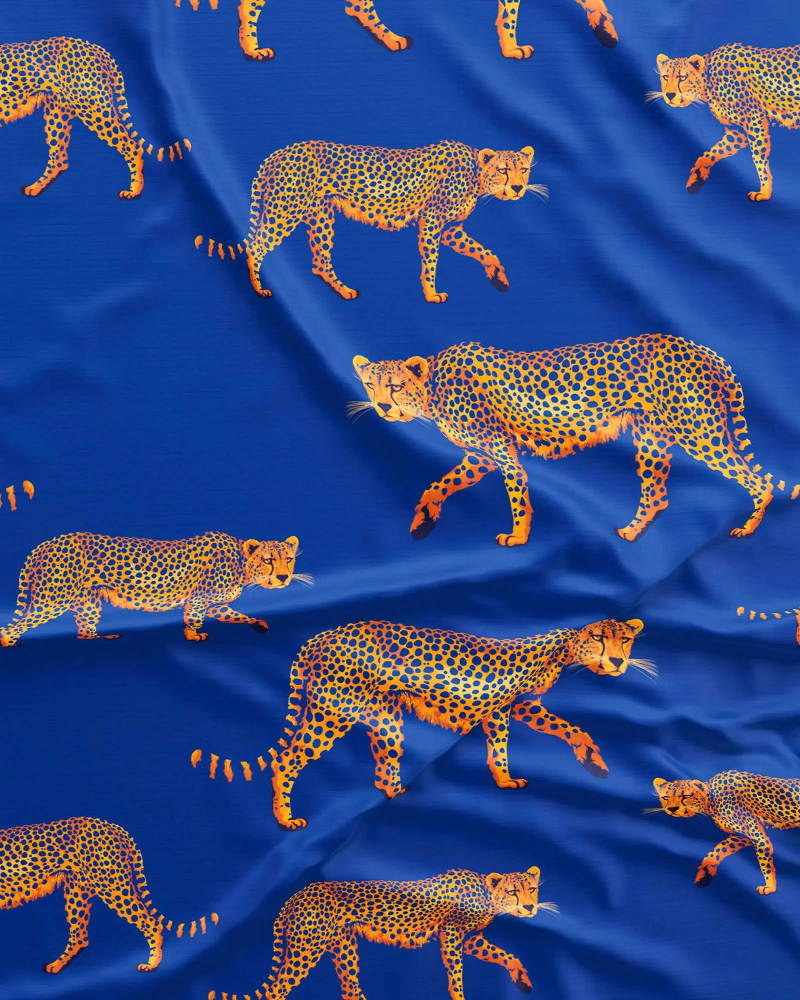Boys Short Pyjamas - Blue Cheetahs - Image 2