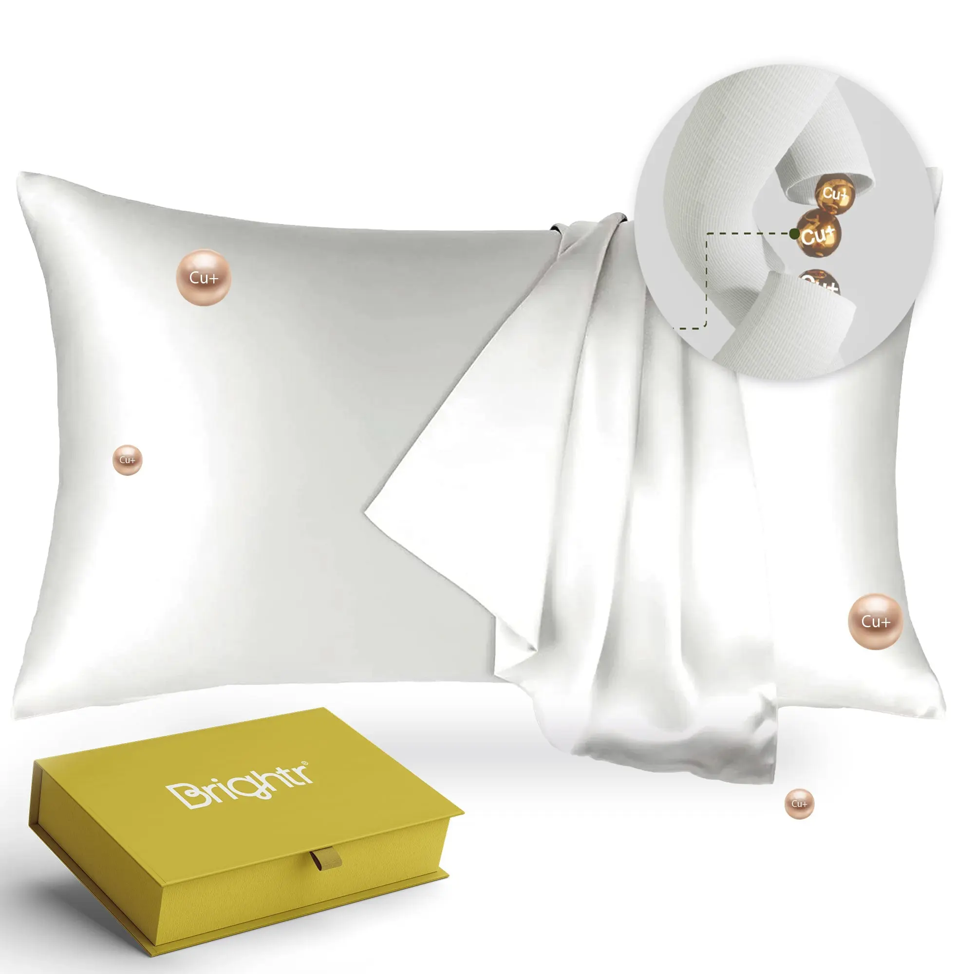 Brightr® Anti-Ageing Copper-Infused Eucalyptus Silk Pillowcase - Image 13