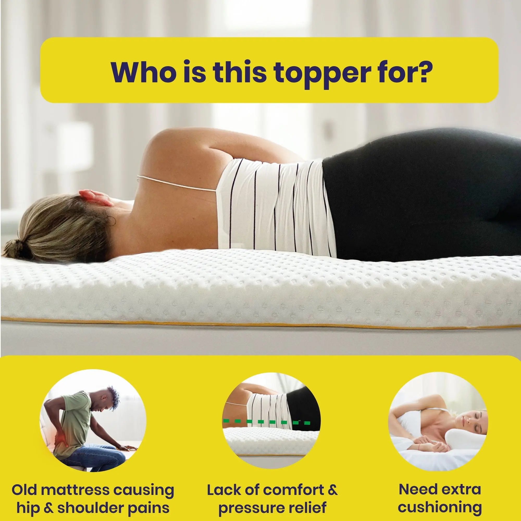 Brightr® Aurora 2 in 1 Memory Foam mattress topper - Image 4