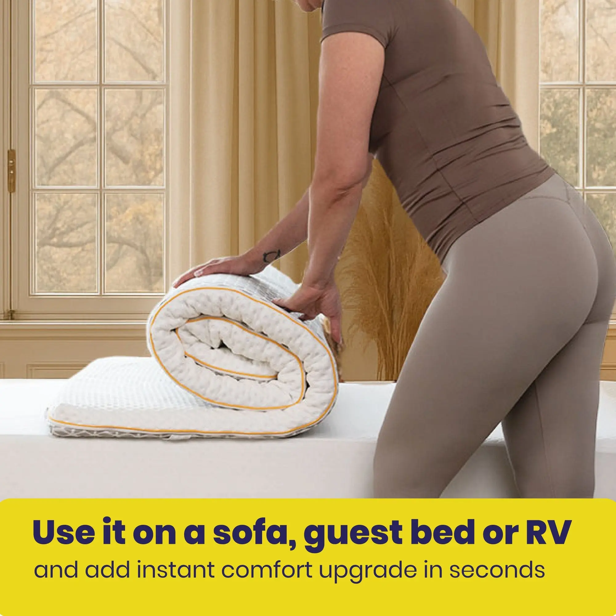 Brightr® Aurora 2 in 1 Memory Foam mattress topper Soft/Medium Firm - Image 11