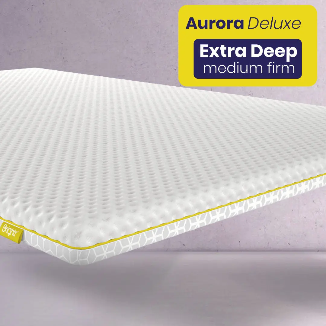 Brightr® Aurora Deluxe 2 in 1 Memory Foam mattress topper Medium Firm