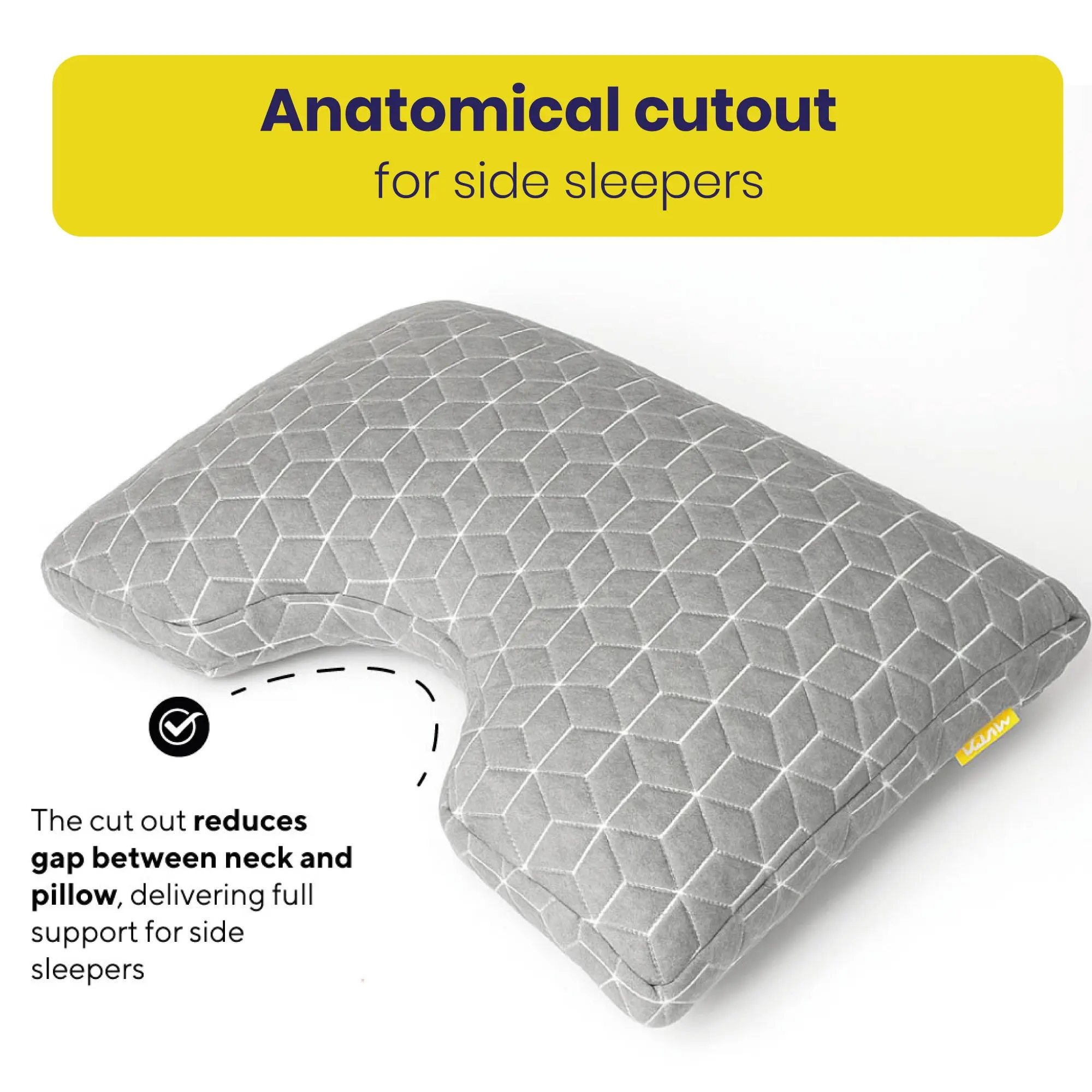 Brightr® MoonHug Adjustable Memory Foam pillow - Image 2