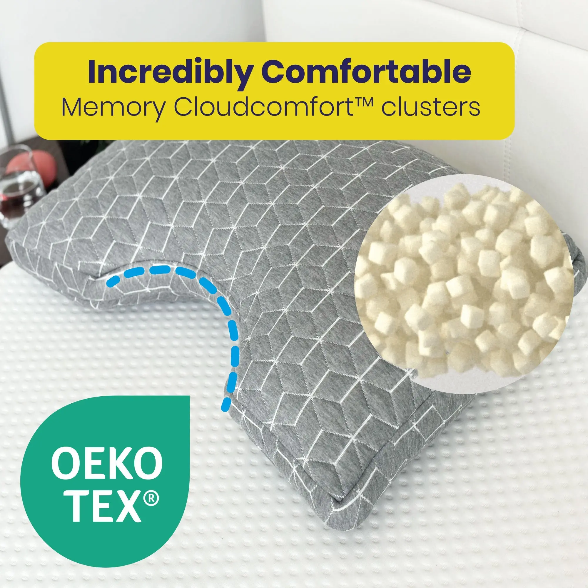 Brightr® MoonHug Adjustable Memory Foam pillow - Image 6