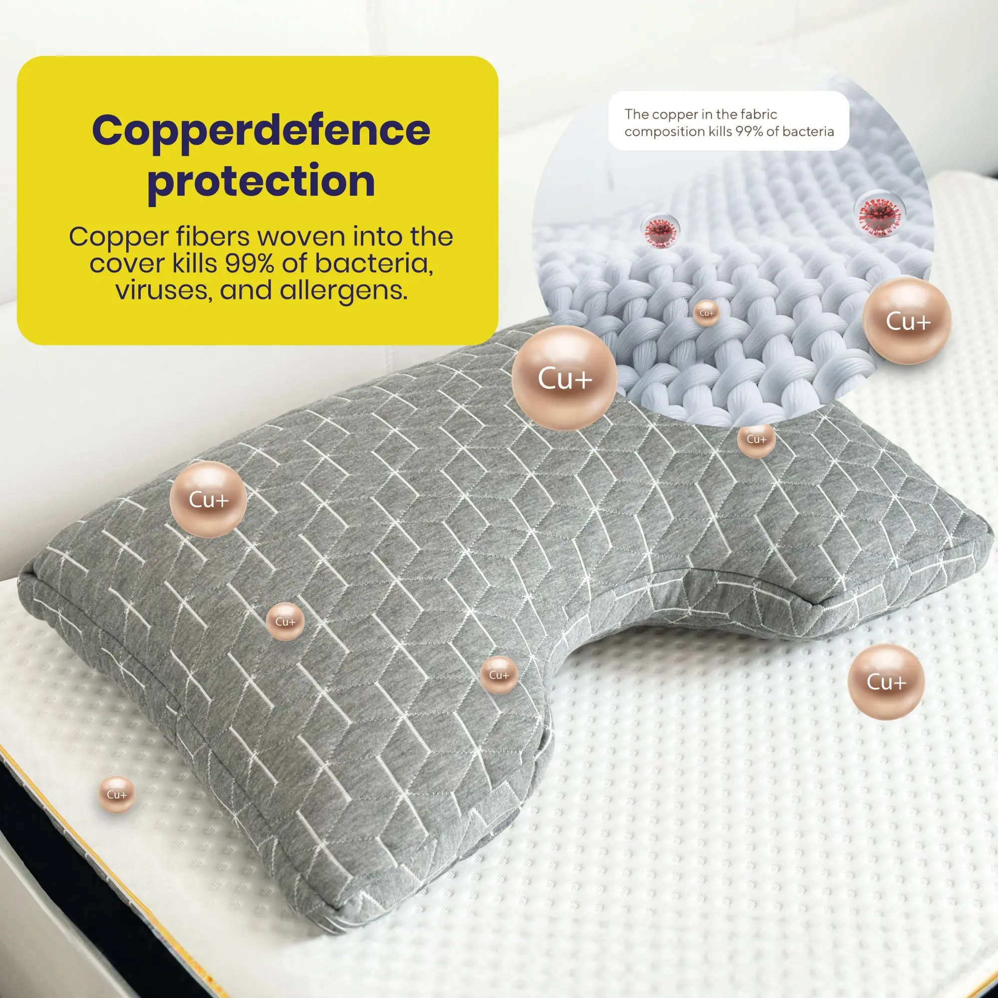 Brightr® MoonHug Adjustable Memory Foam pillow - Image 8