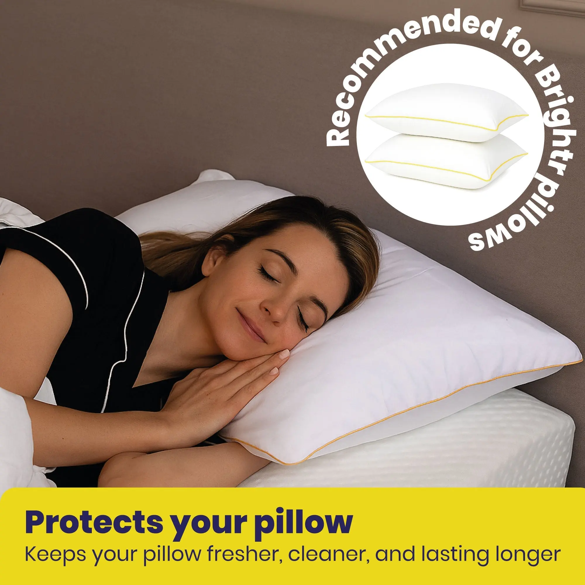 Brightr® Premium Tencel Waterproof Pillow Protector - Image 3