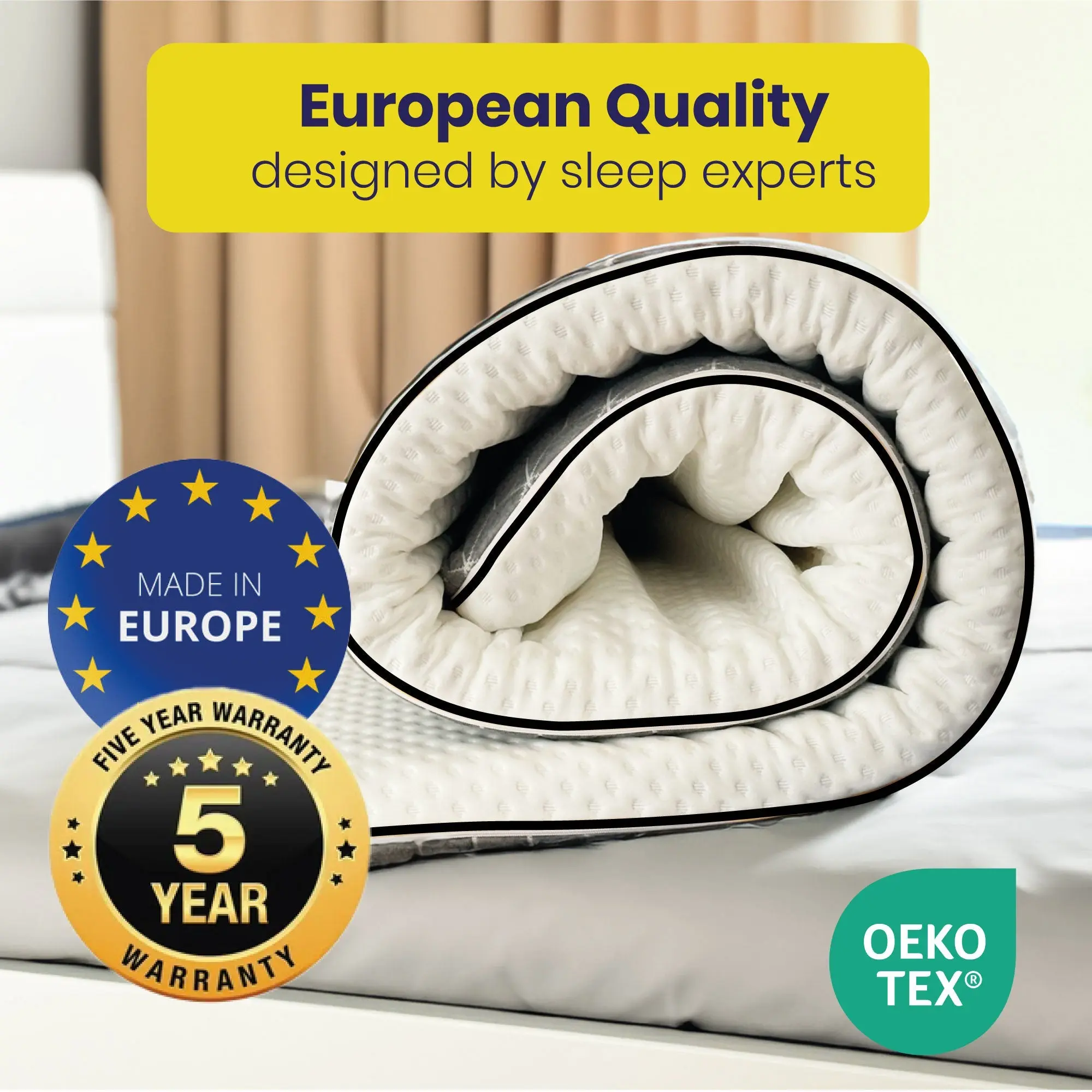 Brightr® Titan 2 in 1 Mattress Topper - Medium/Firm - Image 10