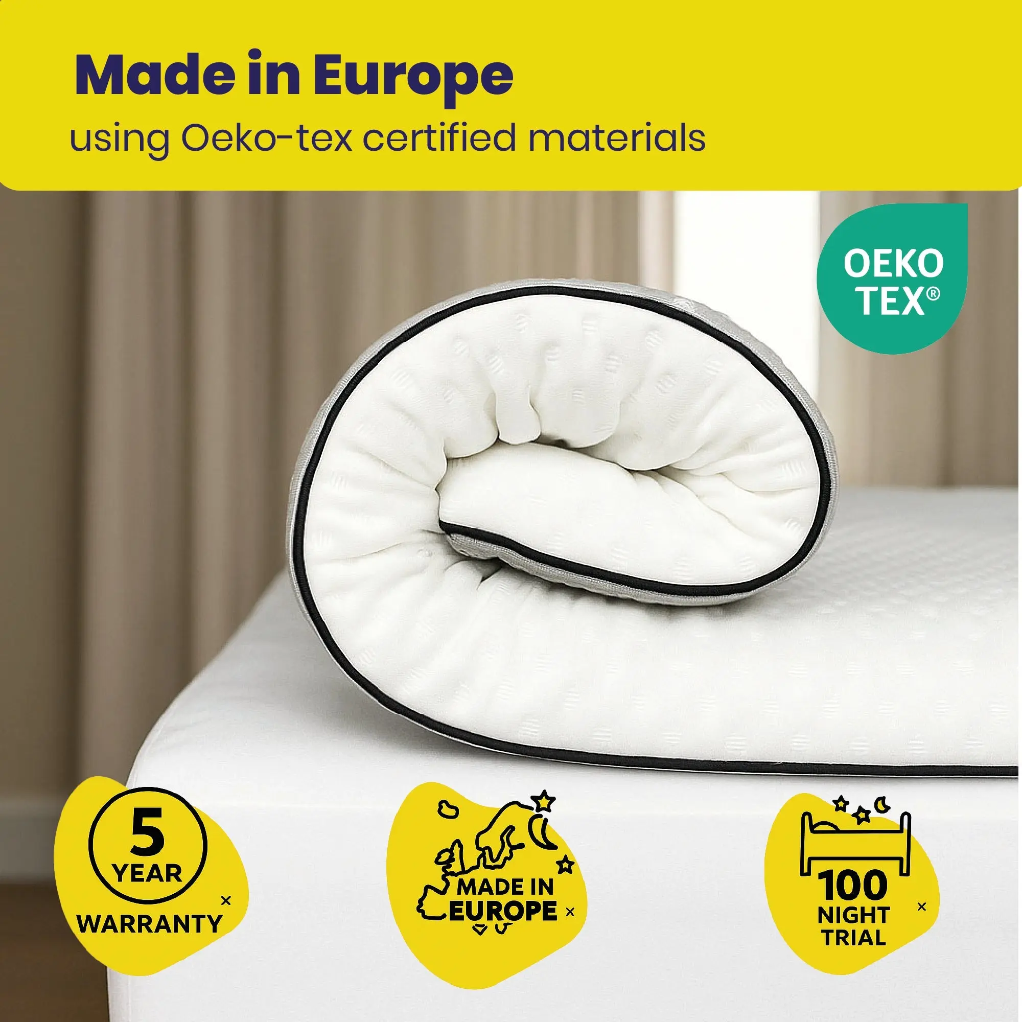 Brightr® Titan Deluxe 2 in 1 Mattress Topper - Firm/Extra Firm - Image 13