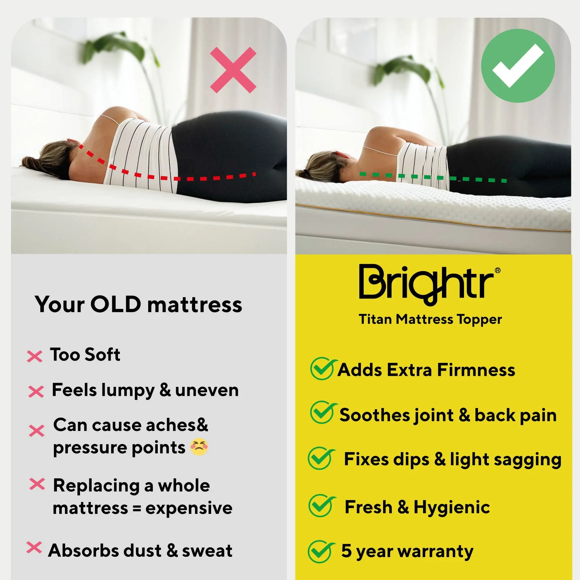 Brightr® Titan Mattress Topper Refurbished - Image 7