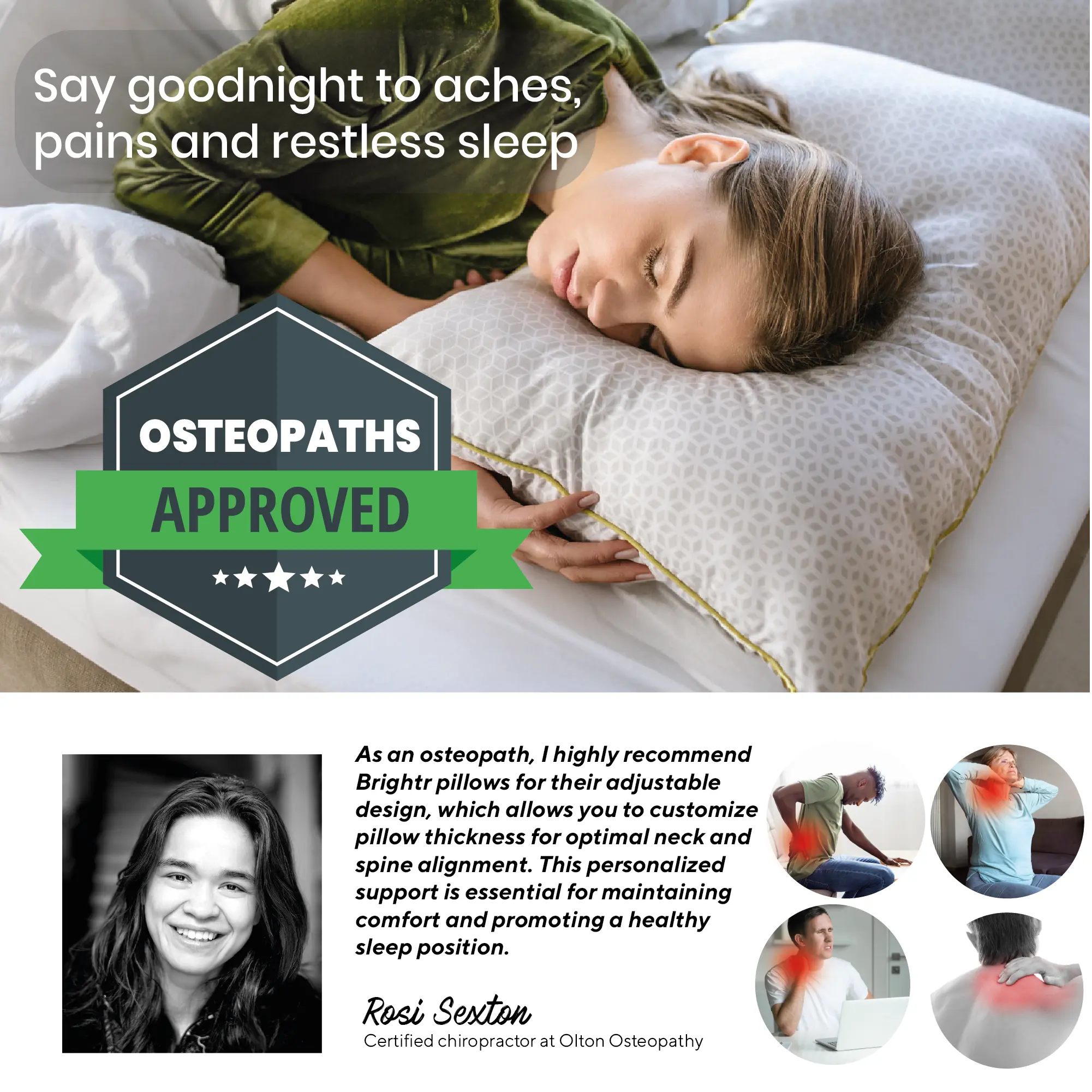 Brightr Stella The Best Pillow for Neck & Shoulder Pains - Image 4