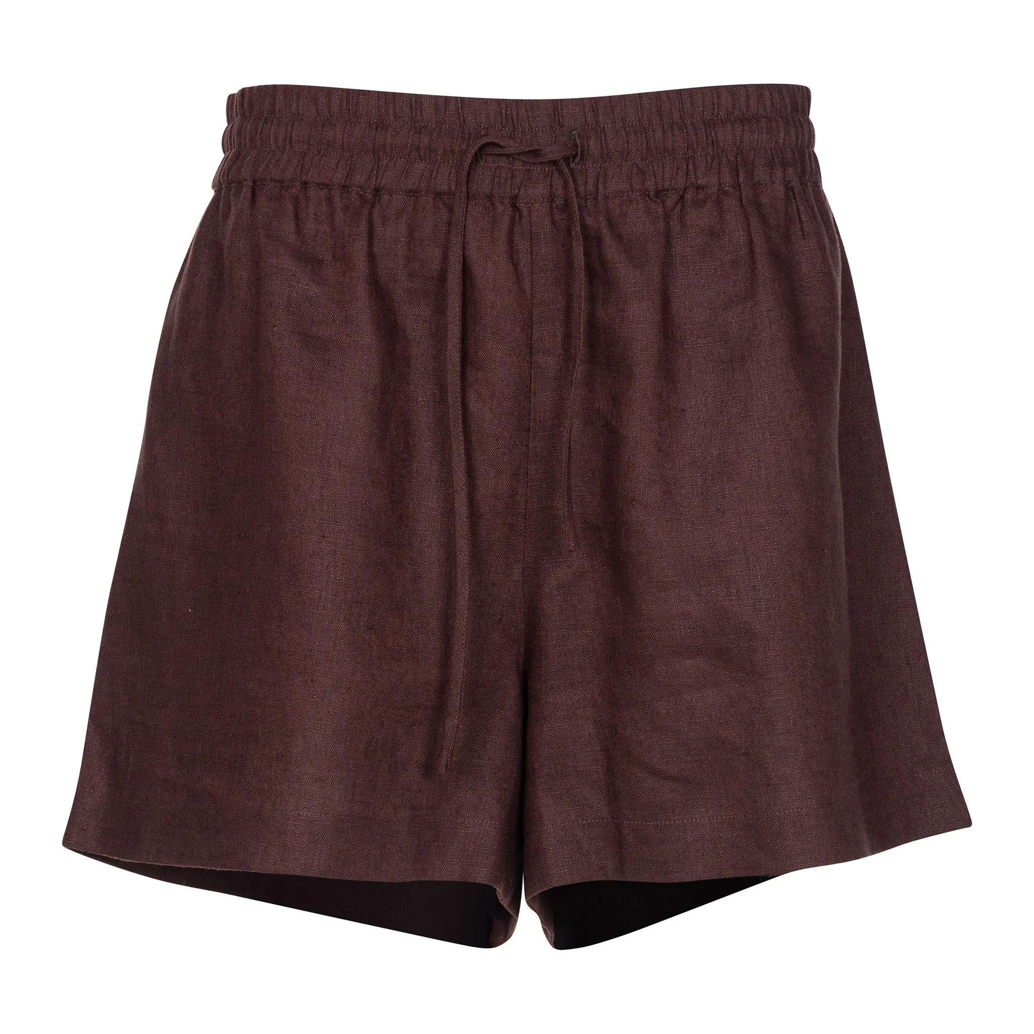 Brown Heavy Linen Shorts Perfect Days - Image 11