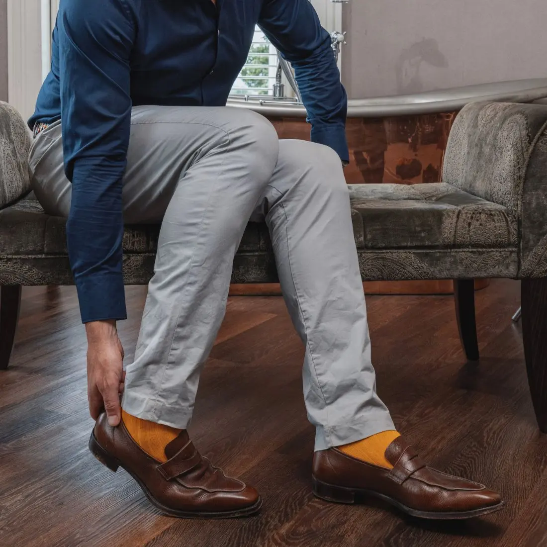 Bumblebee Yellow Bamboo Socks - Image 4