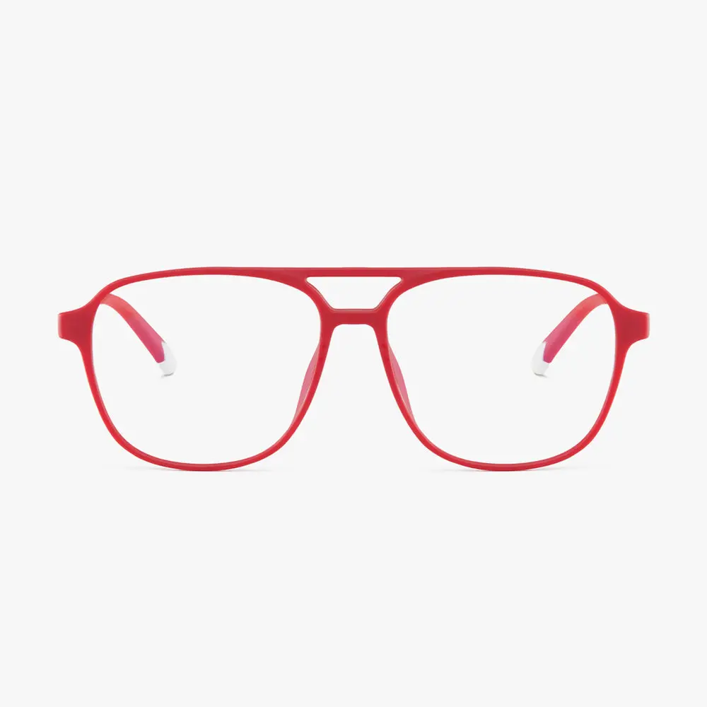 Burgundy Red Brad Glasses - Image 3