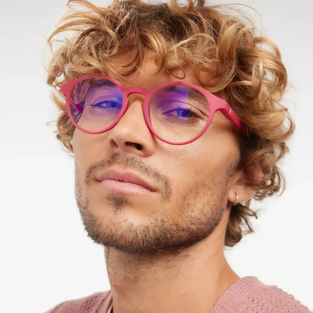 Burgundy Red Le Marais Glossy Glasses - Image 2