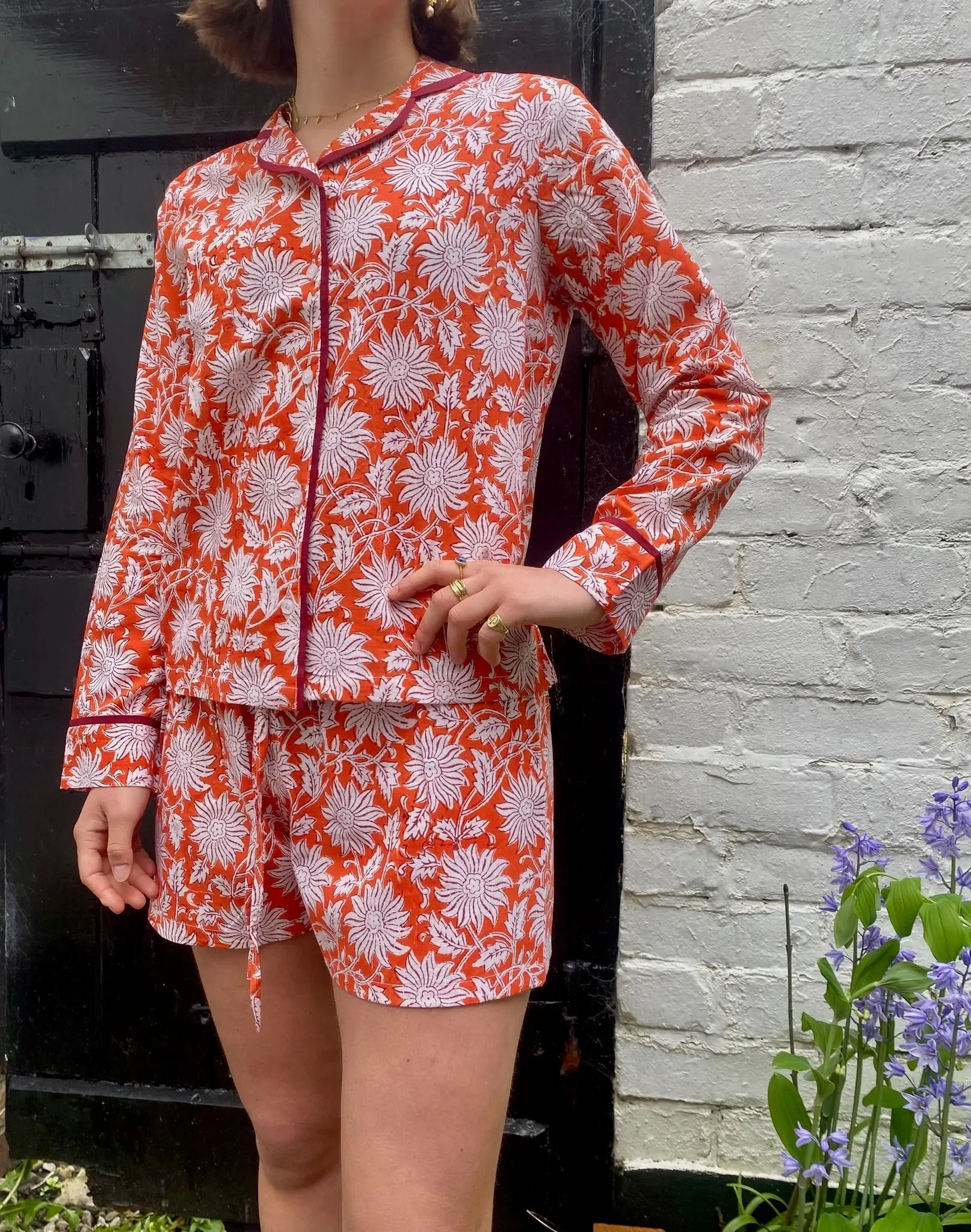 Burnt Amber Women's Pyjama Short Set - Image 2