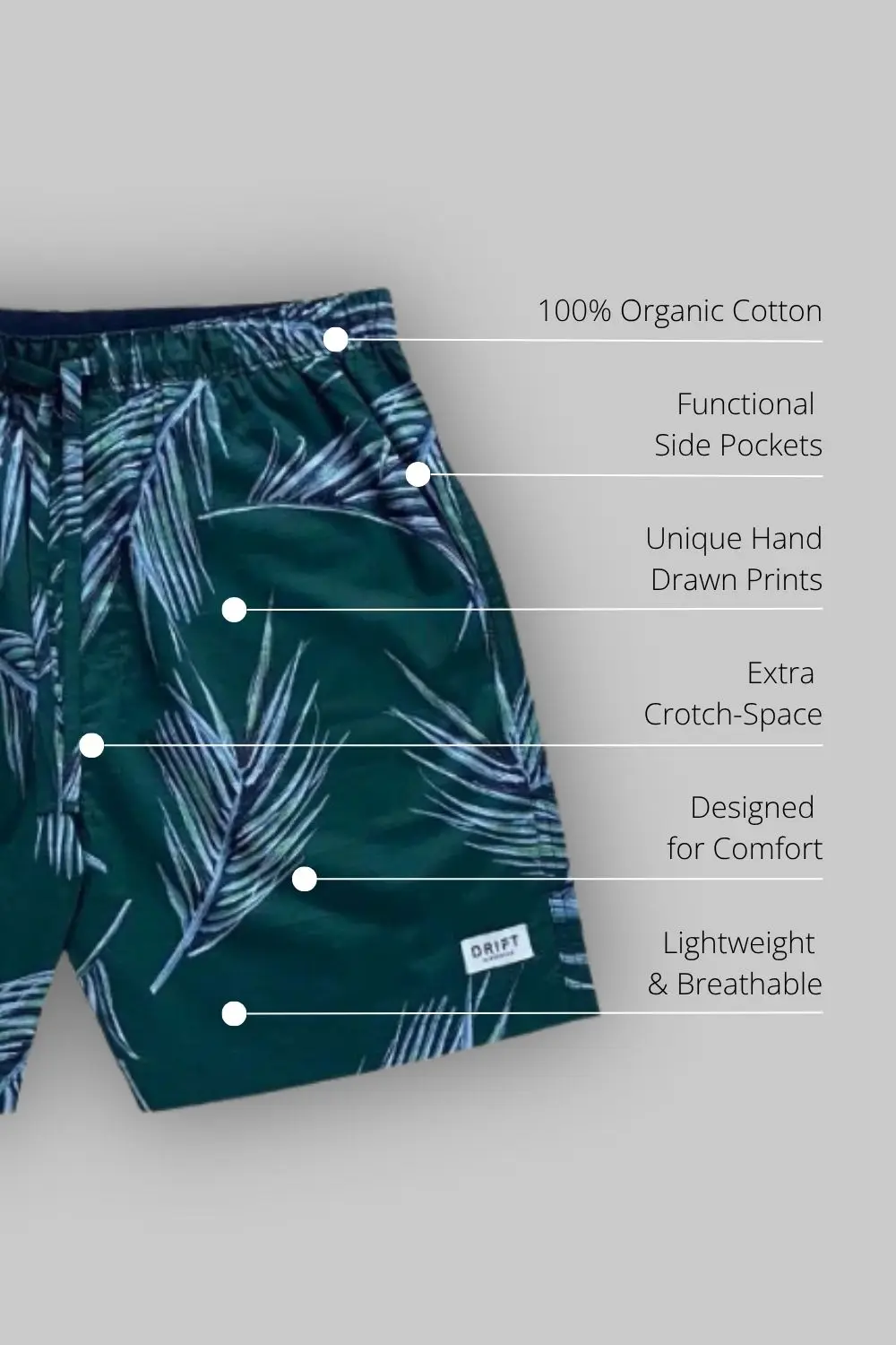 Cabo de Rama Mens Pyjama Shorts Set - Image 5