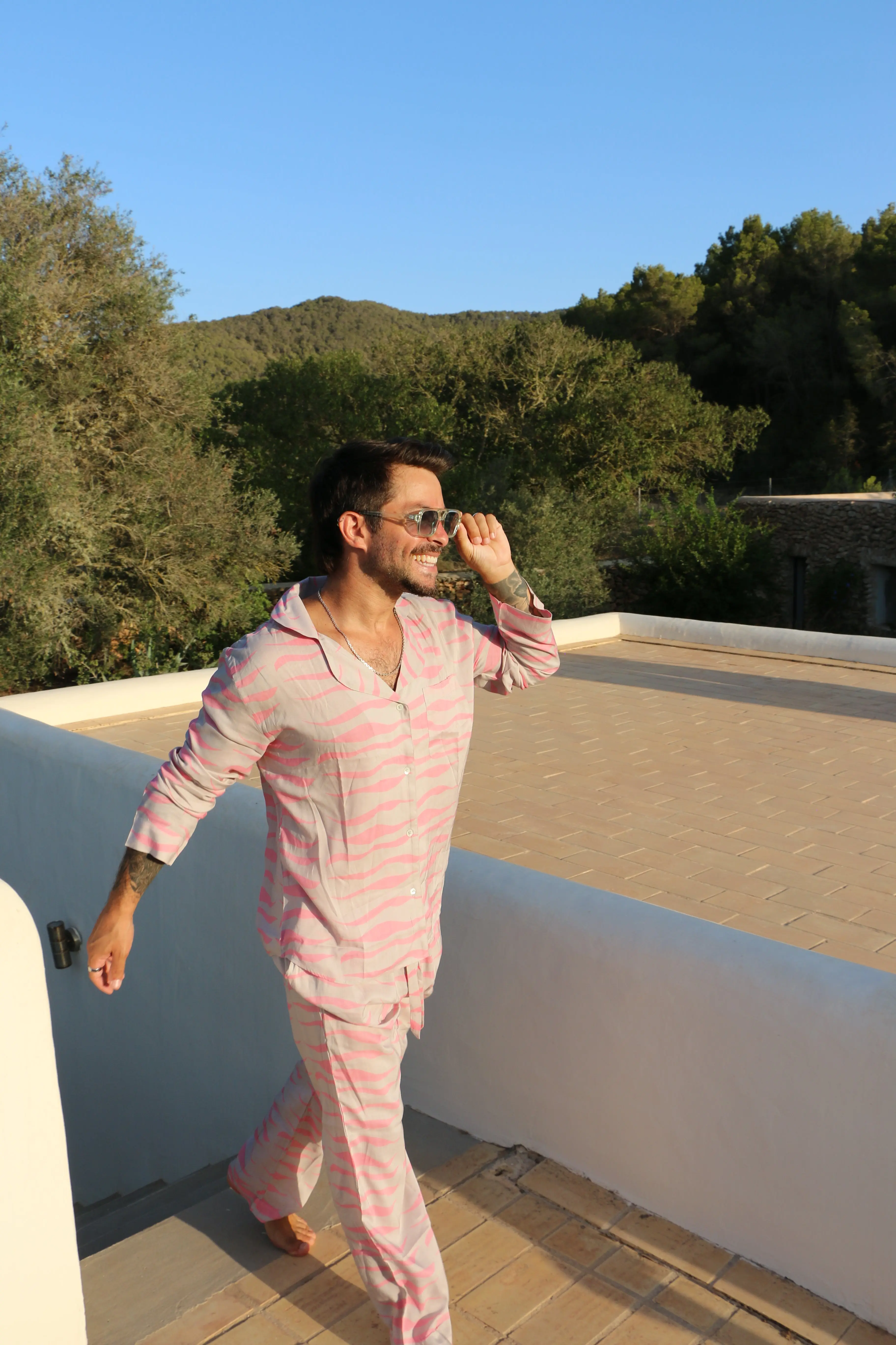Can Rose Unisex Modal Pyjama Trouser / Pyjama Trouser Set - Image 2