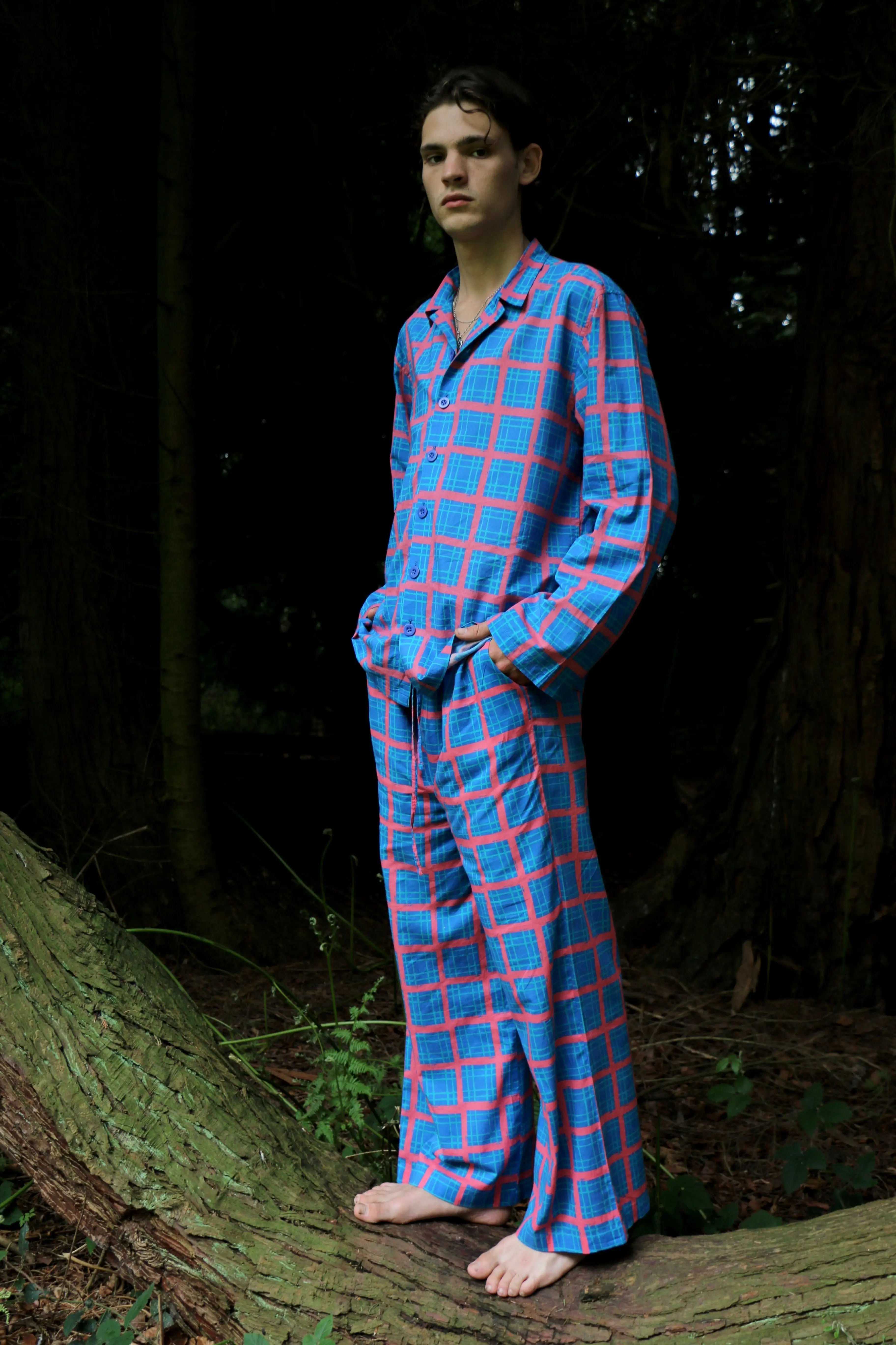 Can Vibe (Blue) Unisex Cotton Pyjama Trouser / Pyjama Trouser Set - Image 2