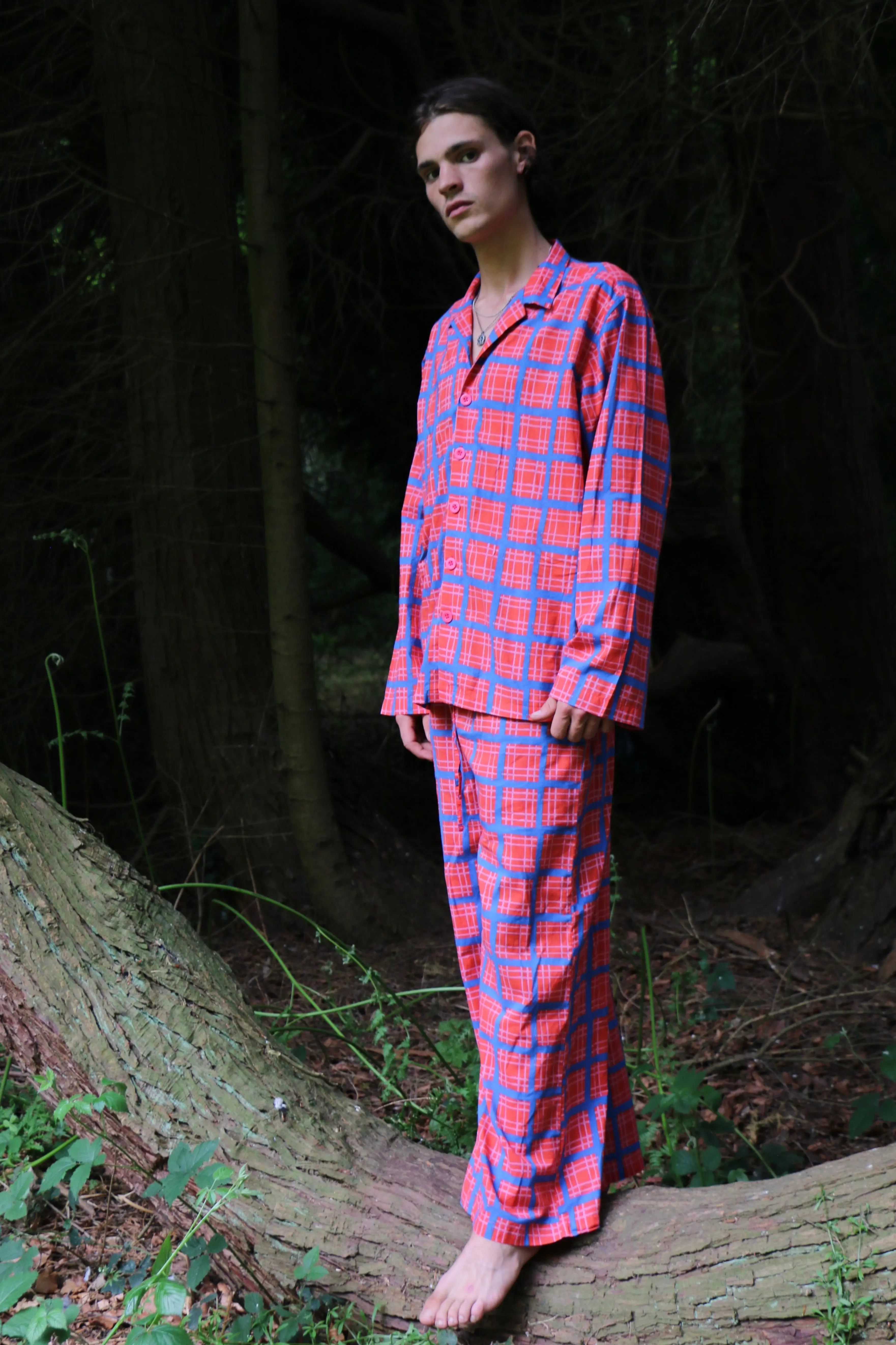 Can Vibe (Red) Unisex Cotton Pyjama Trouser / Pyjama Trouser Set