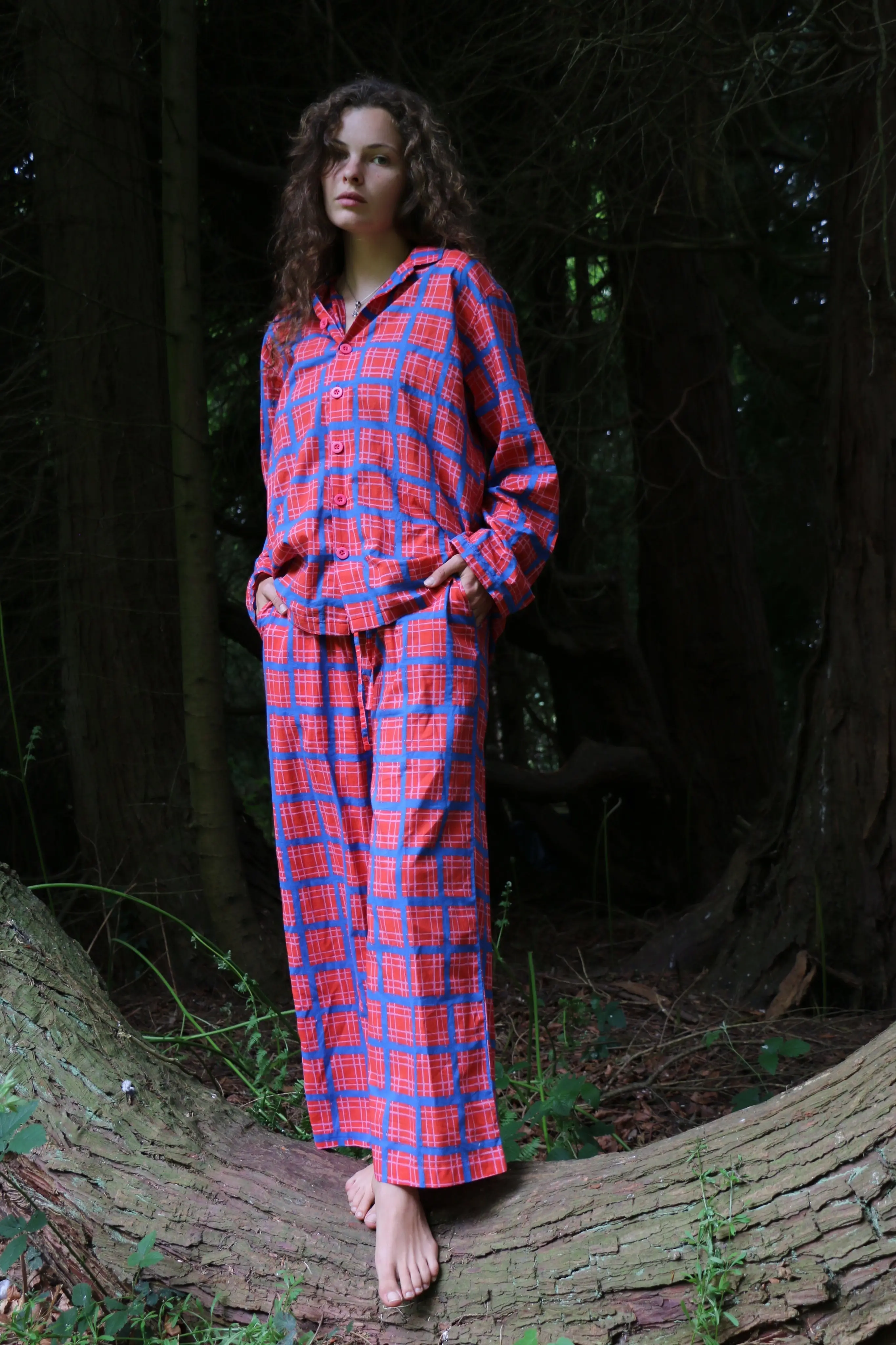 Can Vibe (Red) Unisex Cotton Pyjama Trouser / Pyjama Trouser Set - Image 2
