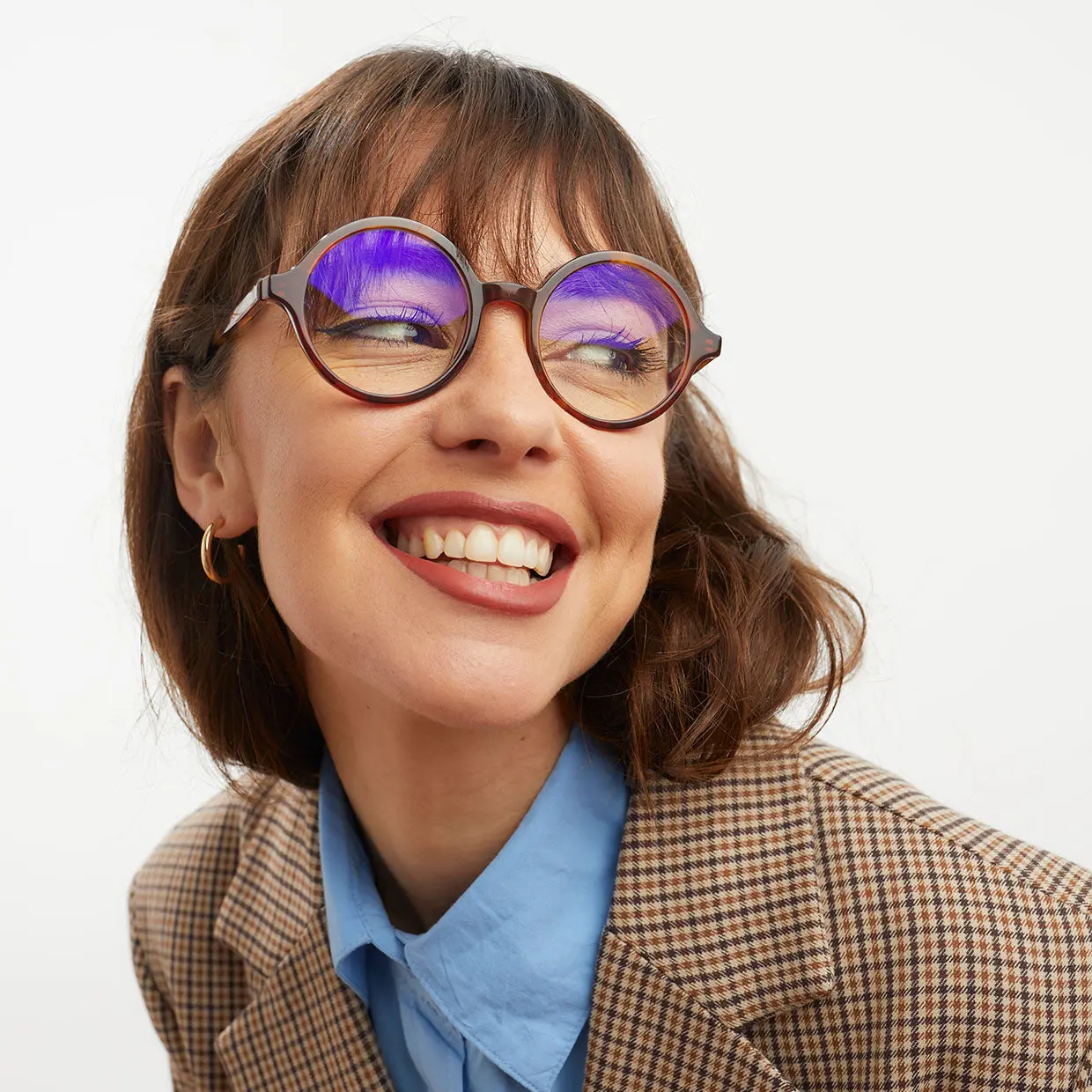 Caramel Tortoise Chelsea Blue Light Glasses - Image 2