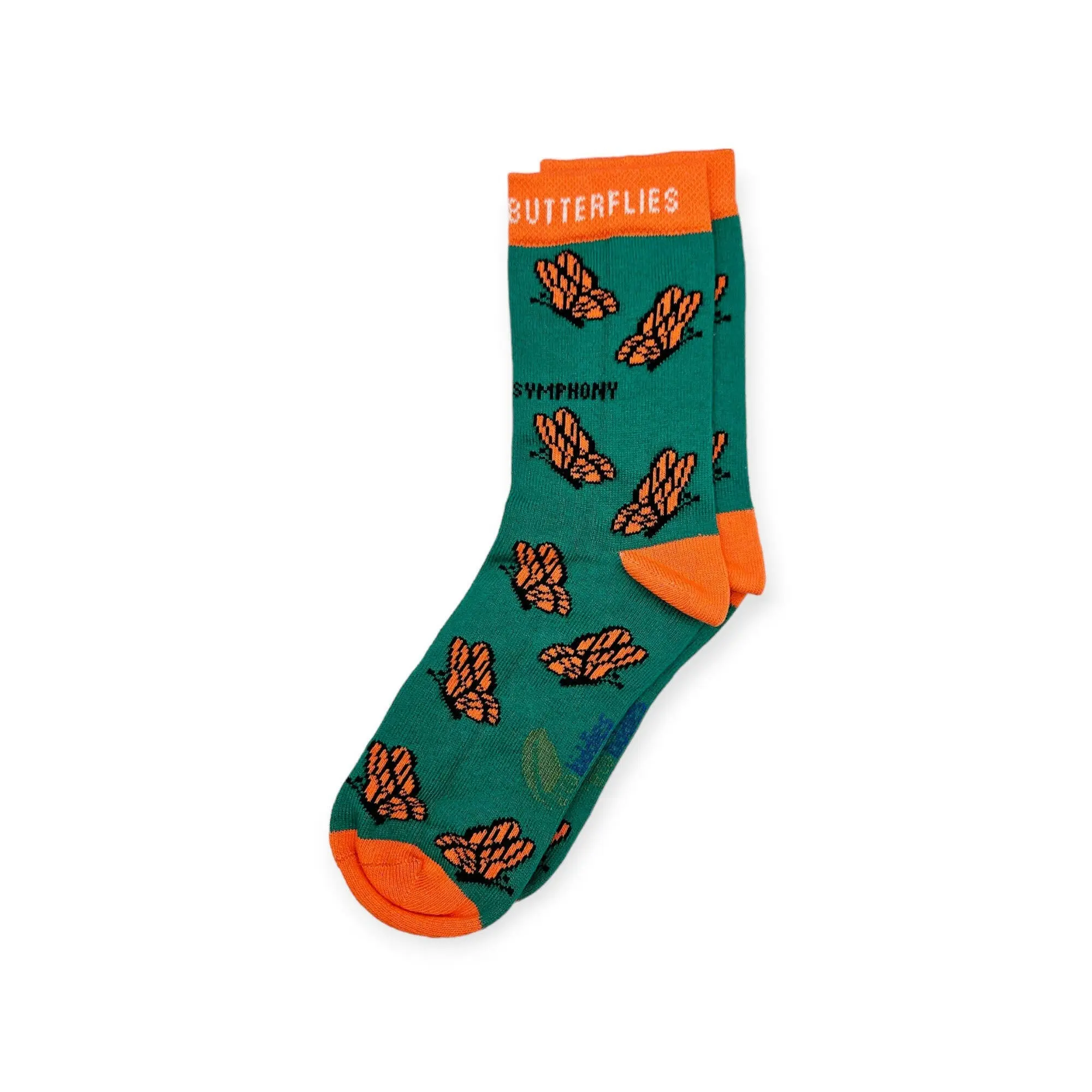 Carefree Butterflies Organic Cotton Kids Socks - Image 5