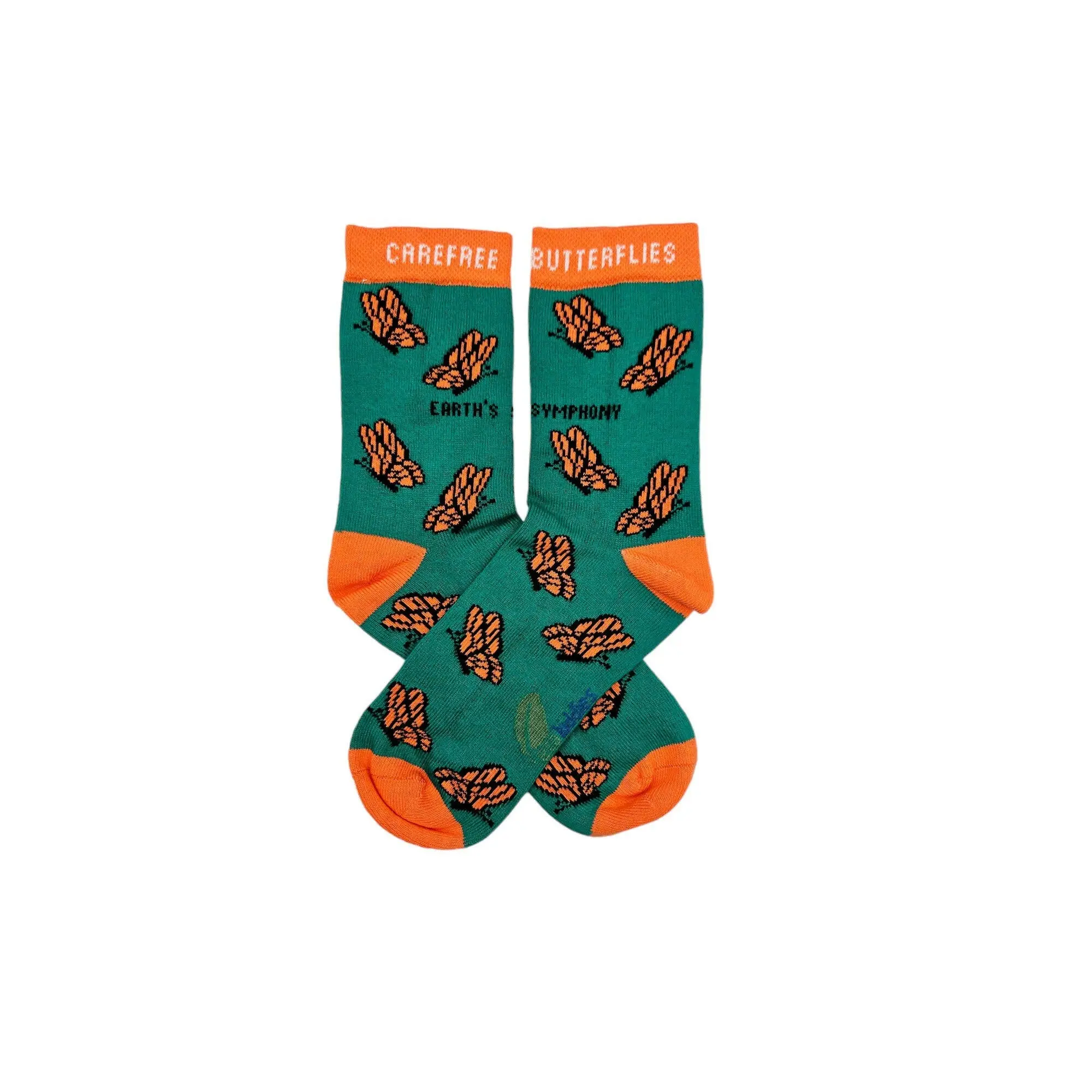 Carefree Butterflies Organic Cotton Kids Socks - Image 6
