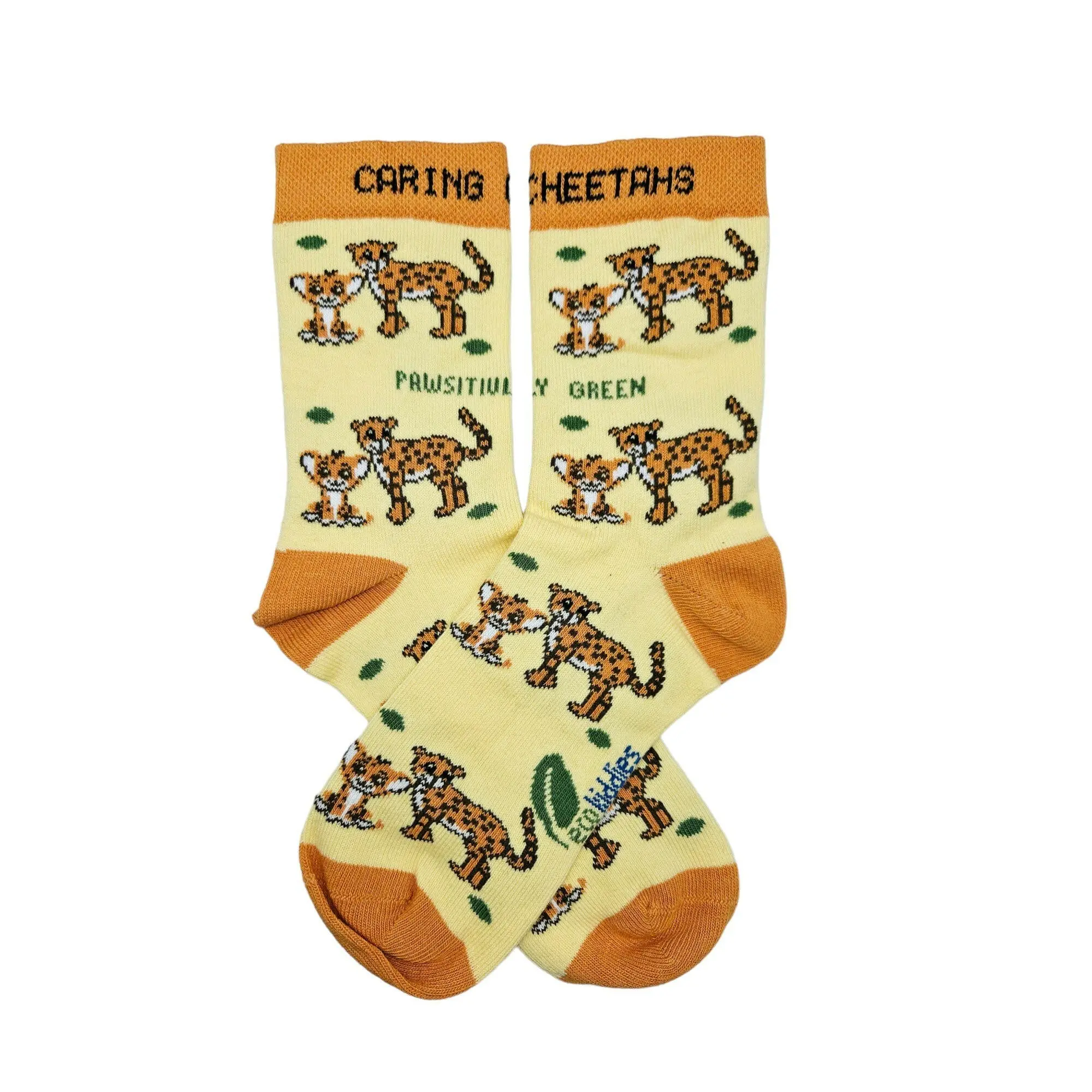 Caring Cheetahs Organic Cotton Kids Socks - Image 5