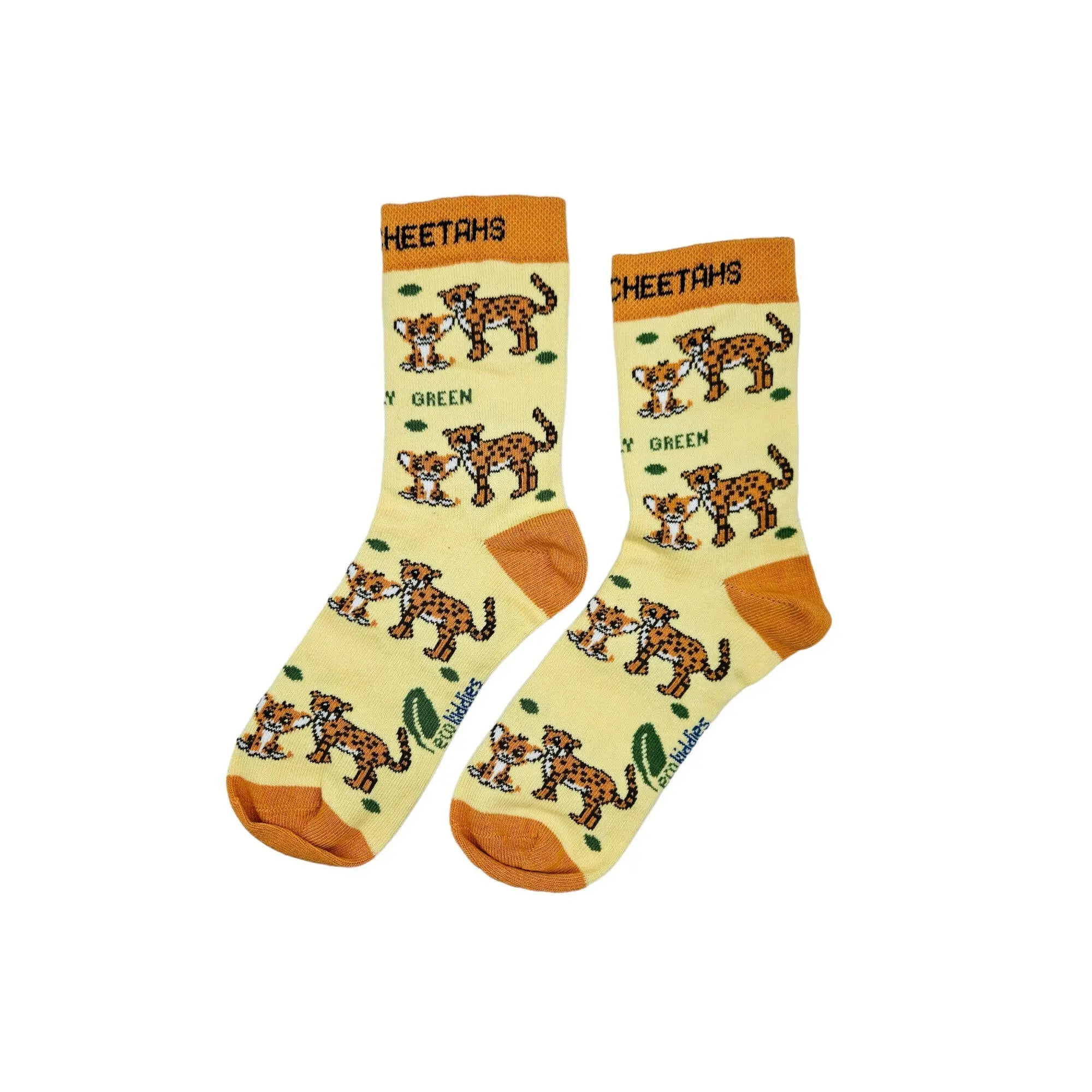 Caring Cheetahs Organic Cotton Kids Socks - Image 7