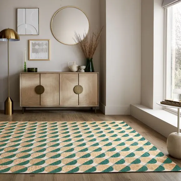 Carlos Geometric Circles Rug