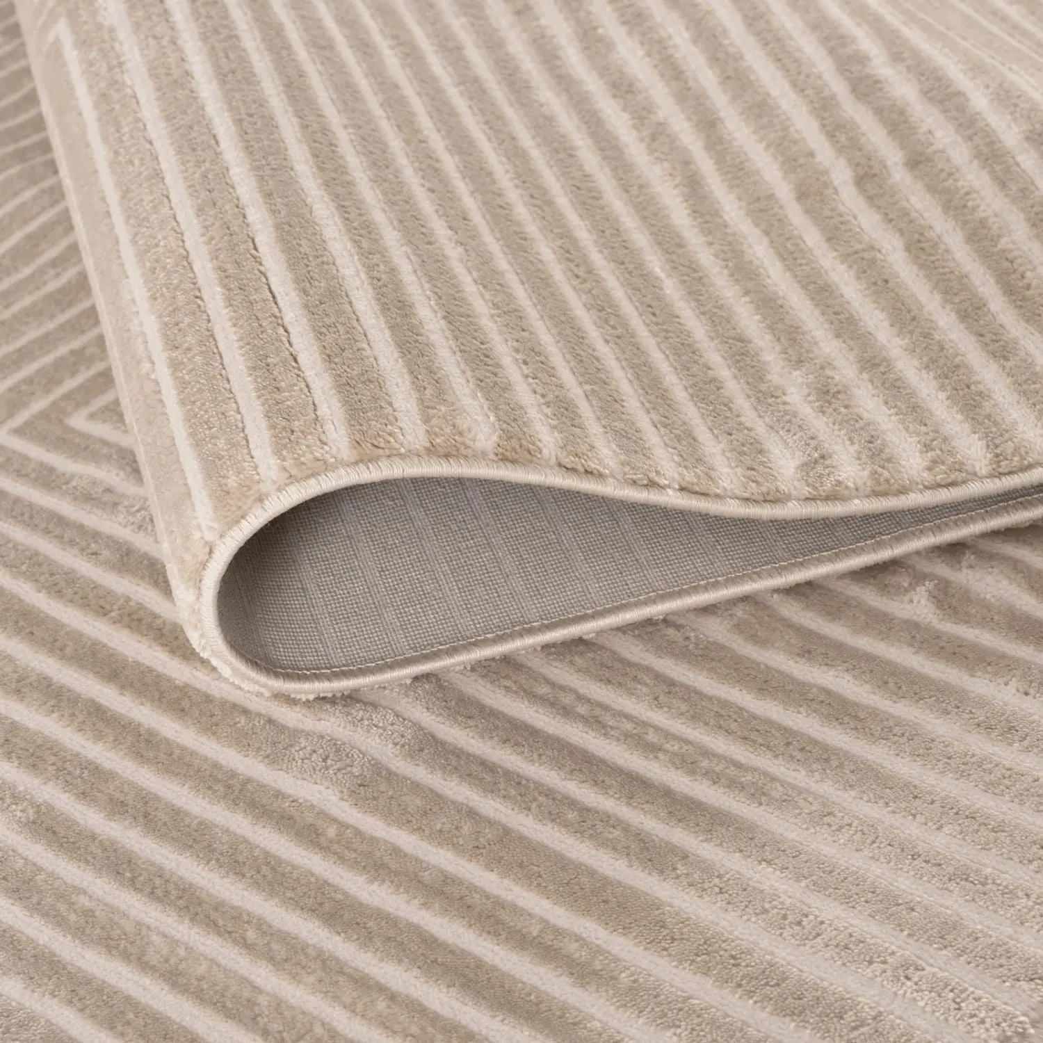 Carmel Beige-Cream Geometric Rug | 6050 - Image 3