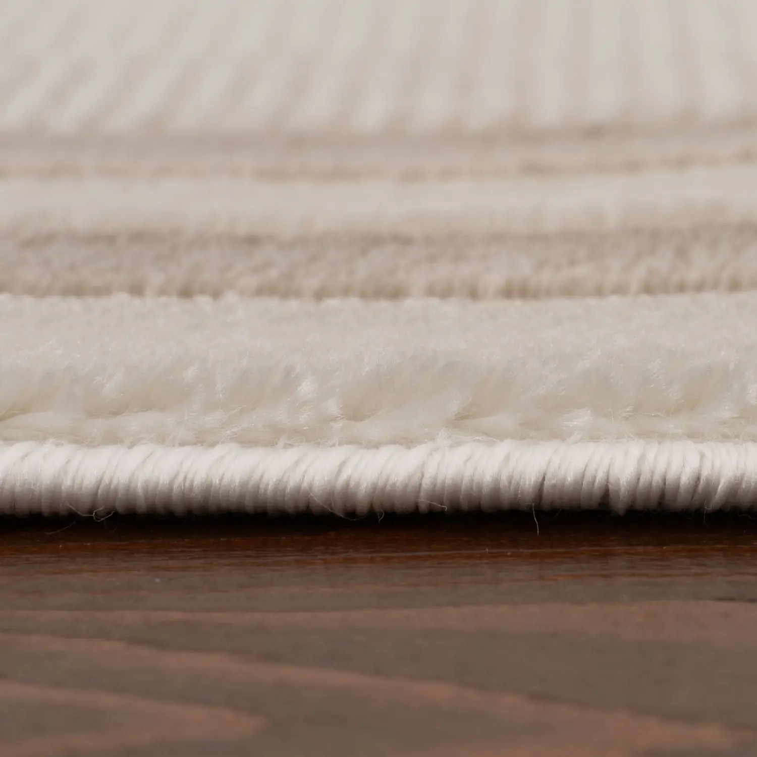 Carmel Cream-Beige Bordered Rug | 6060 - Image 4