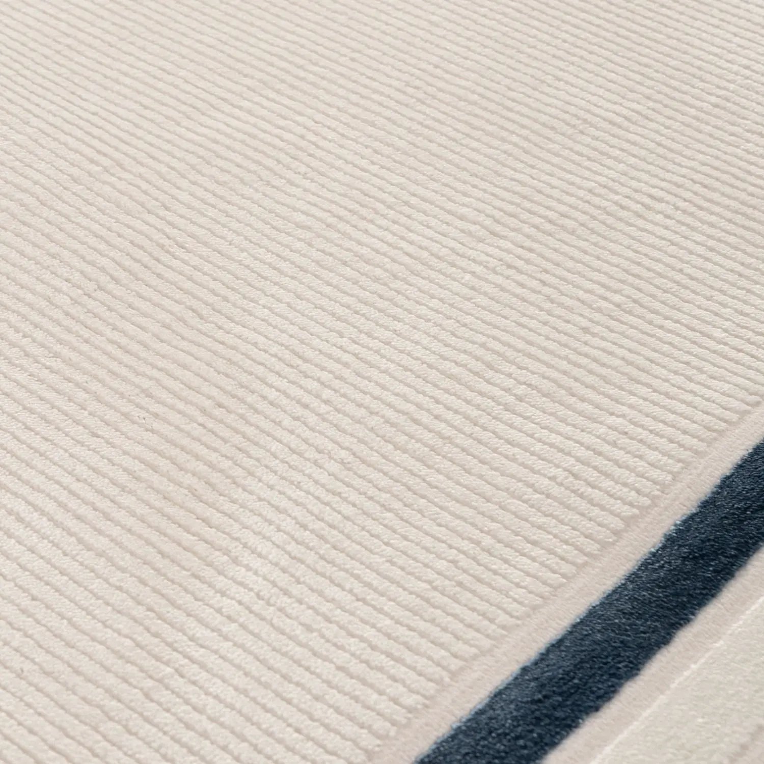 Carmel Cream-Blue Bordered Rug | 6060 - Image 2