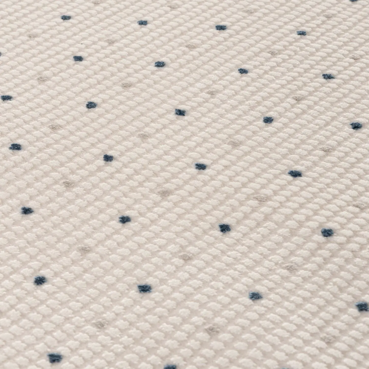 Carmel Cream-Blue Dots Rug | 6080 - Image 2