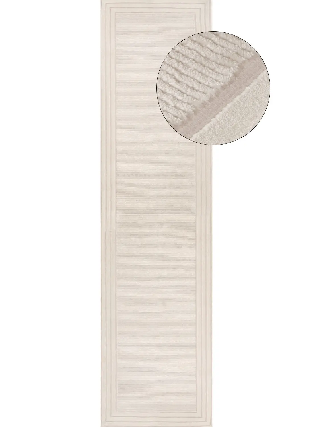 Carmel Cream Bordered Rug | 6060 - Image 10