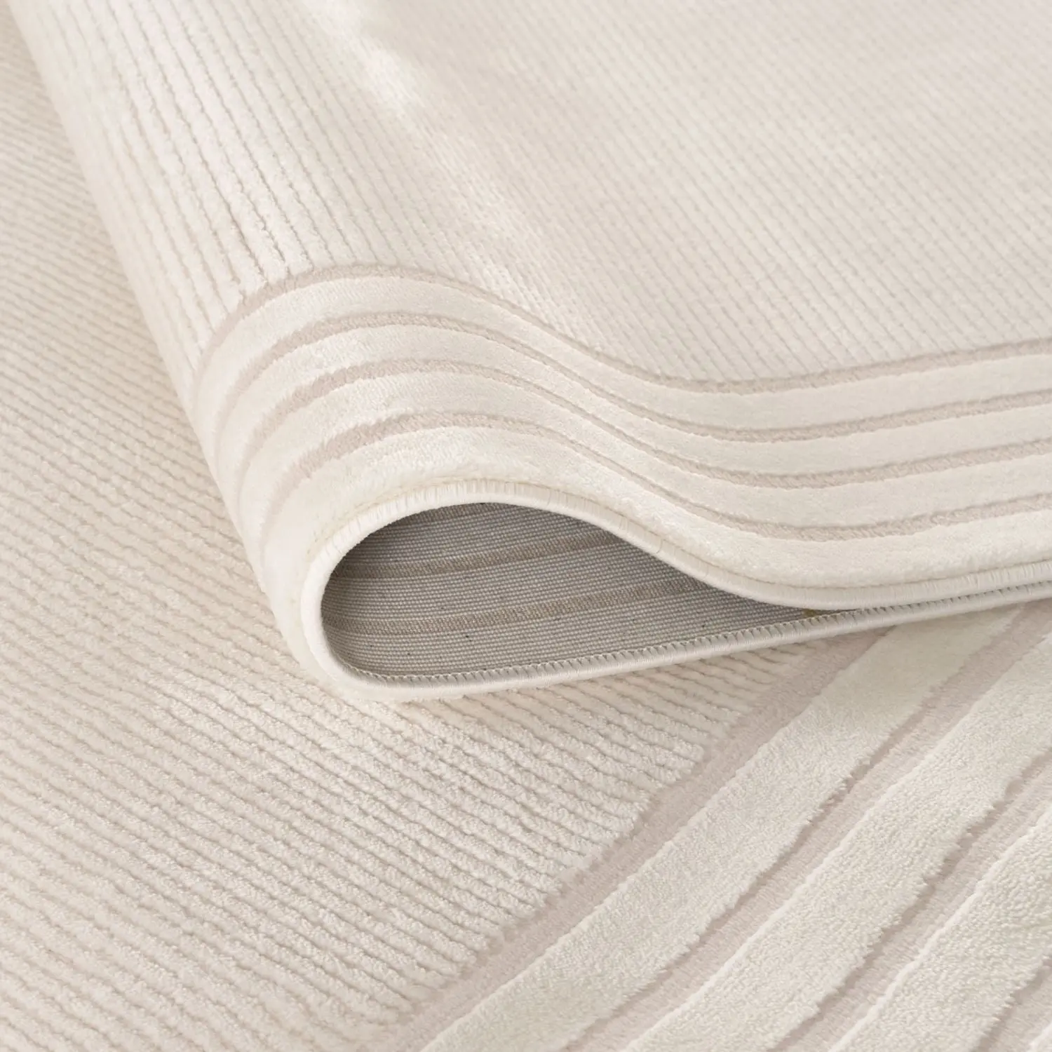 Carmel Cream Bordered Rug | 6060 - Image 3