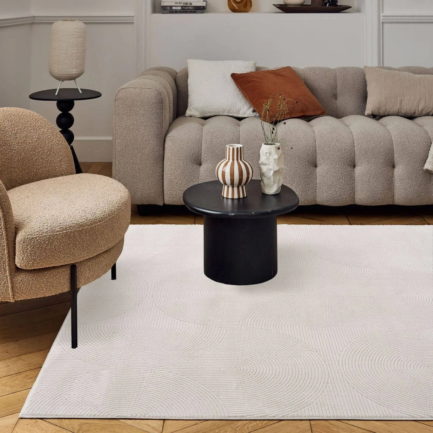Carmel Cream Geometric Rug | 6070 - Image 6