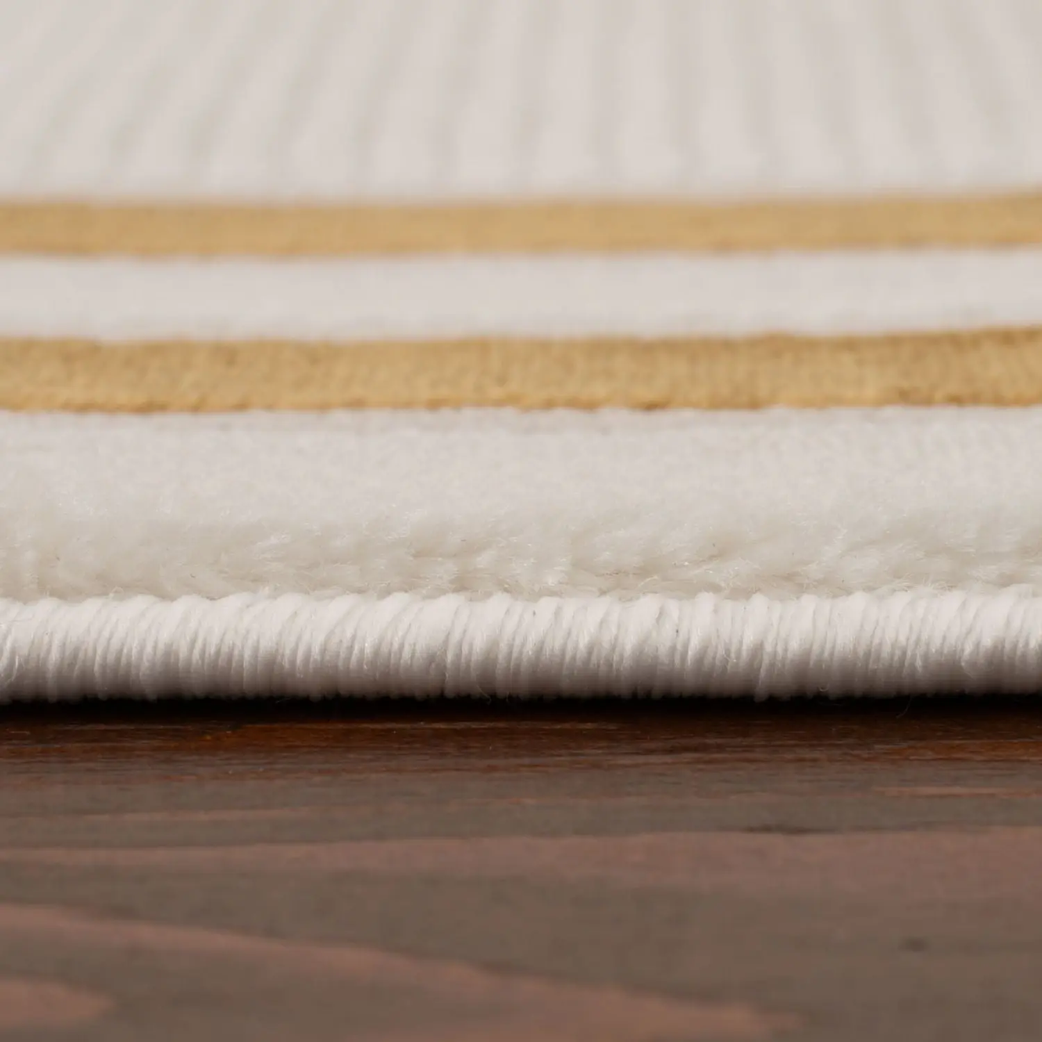 Carmel Cream-Gold Bordered Rug | 6060 - Image 4