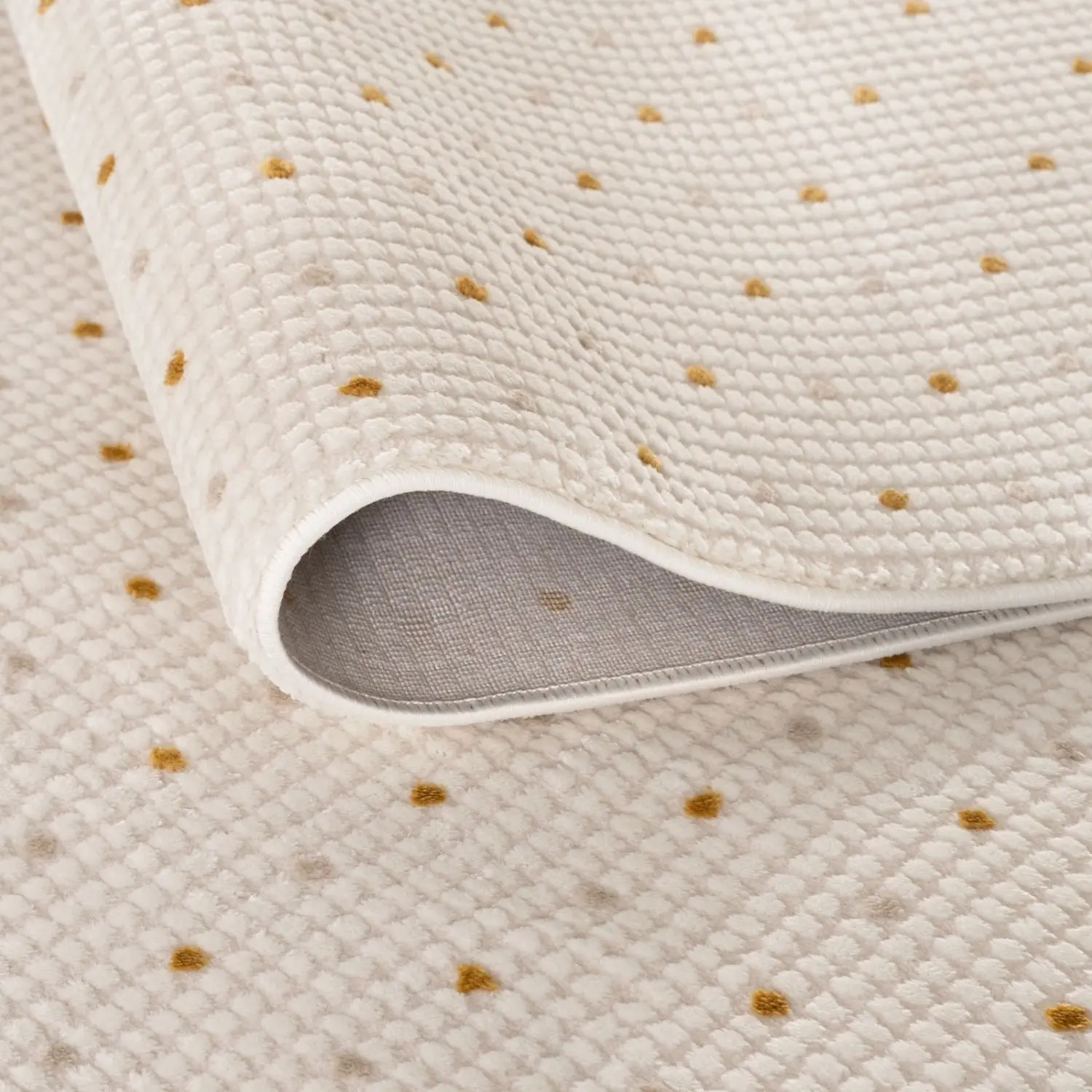 Carmel Cream-Gold Dots Rug | 6080 - Image 3
