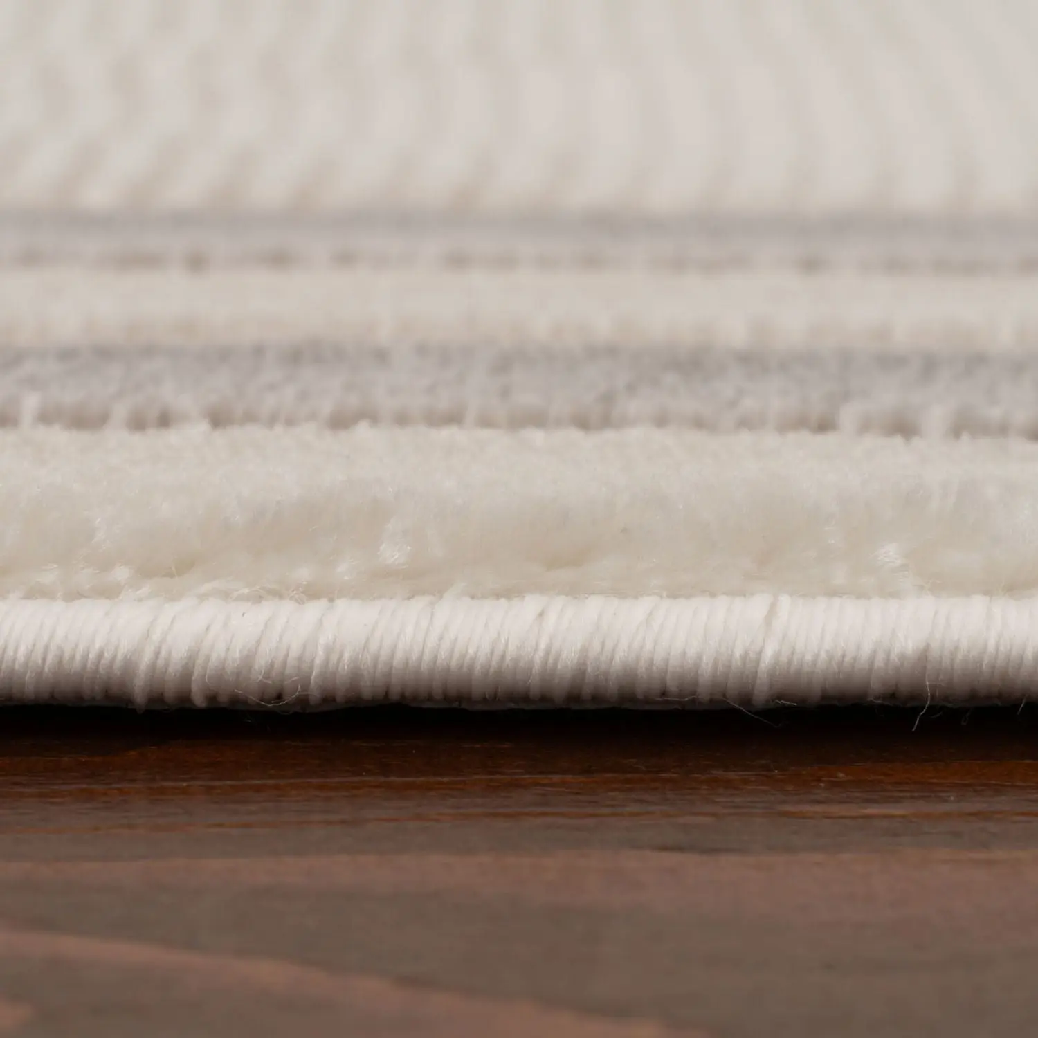 Carmel Cream-Grey Bordered Rug | 6060 - Image 4