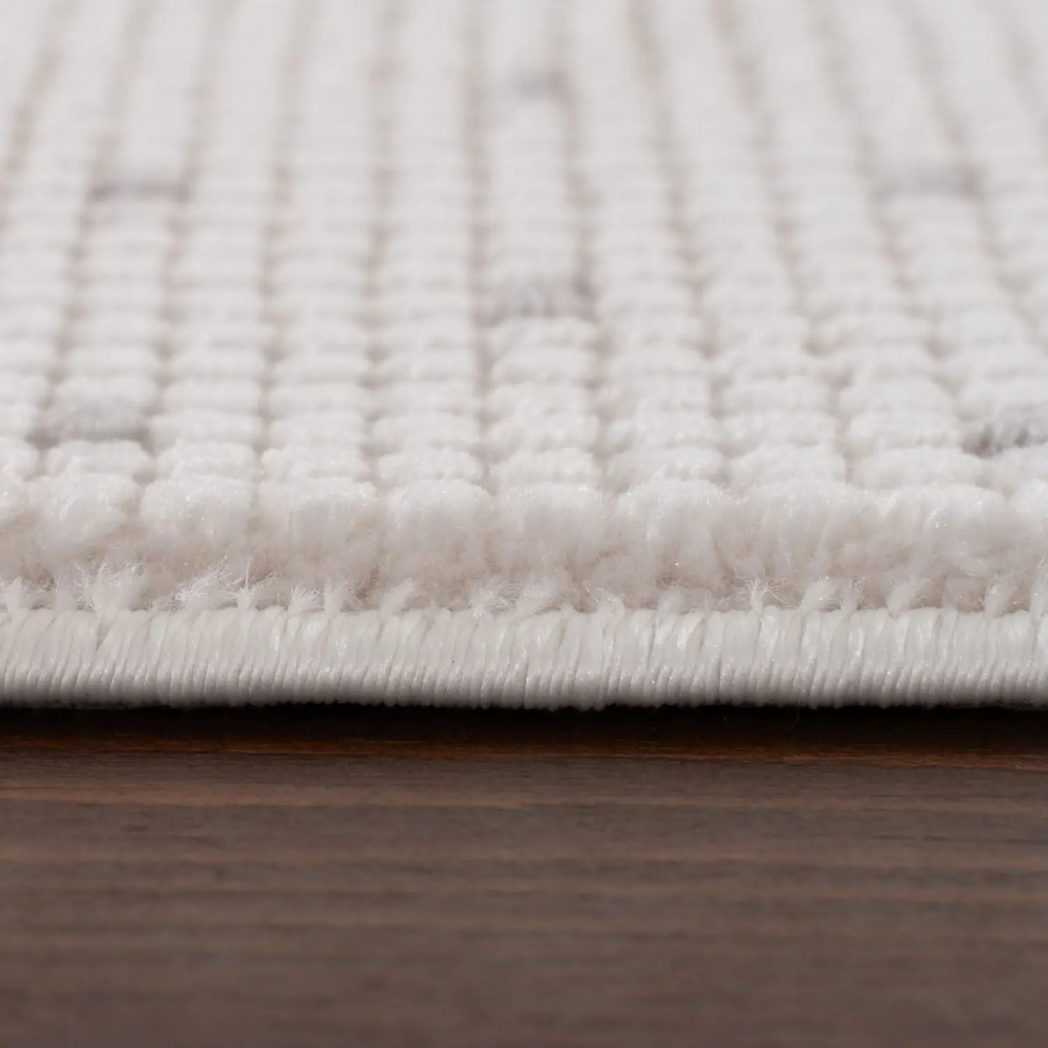 Carmel Cream-Grey Dots Rug | 6080 - Image 4