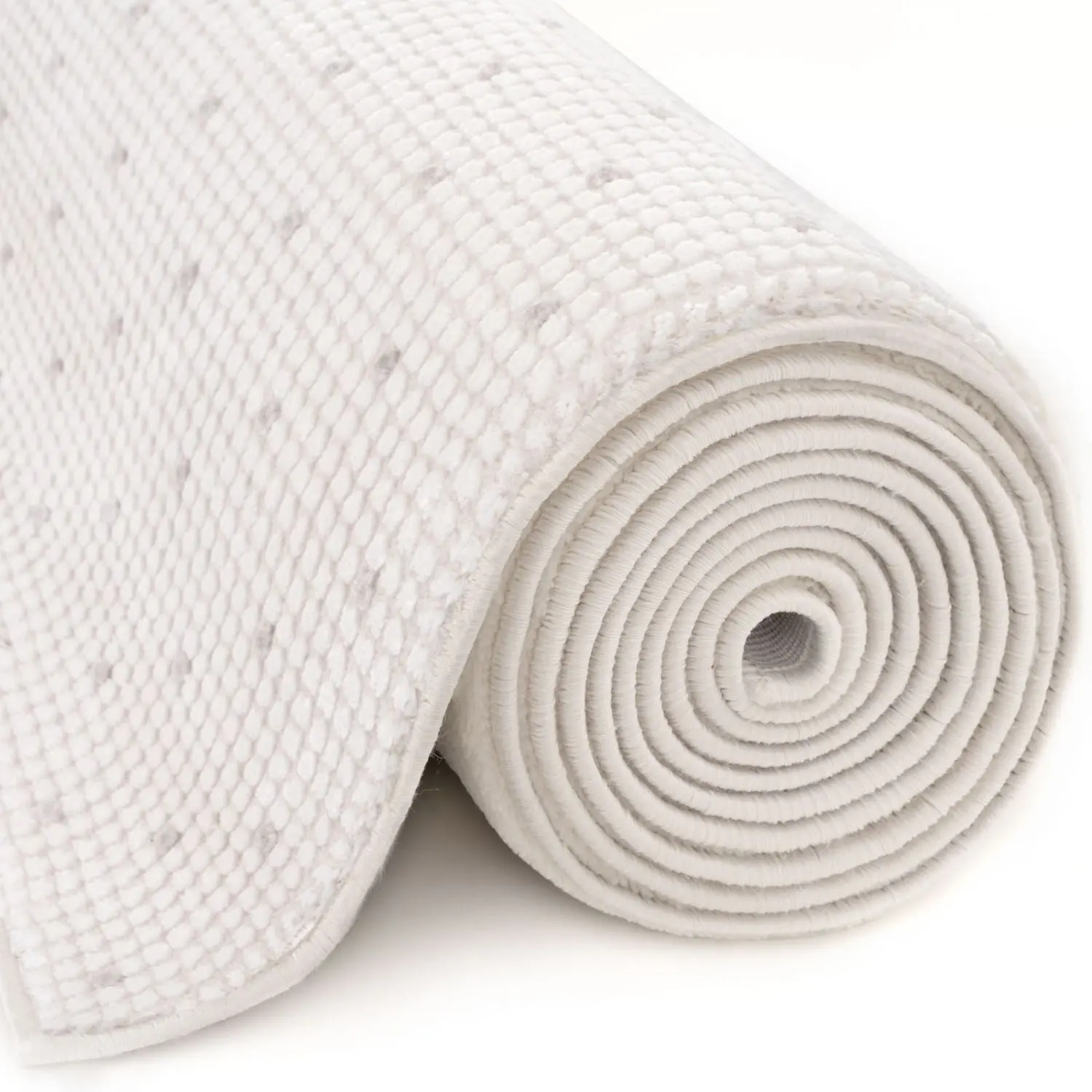 Carmel Cream-Grey Dots Rug | 6080 - Image 5