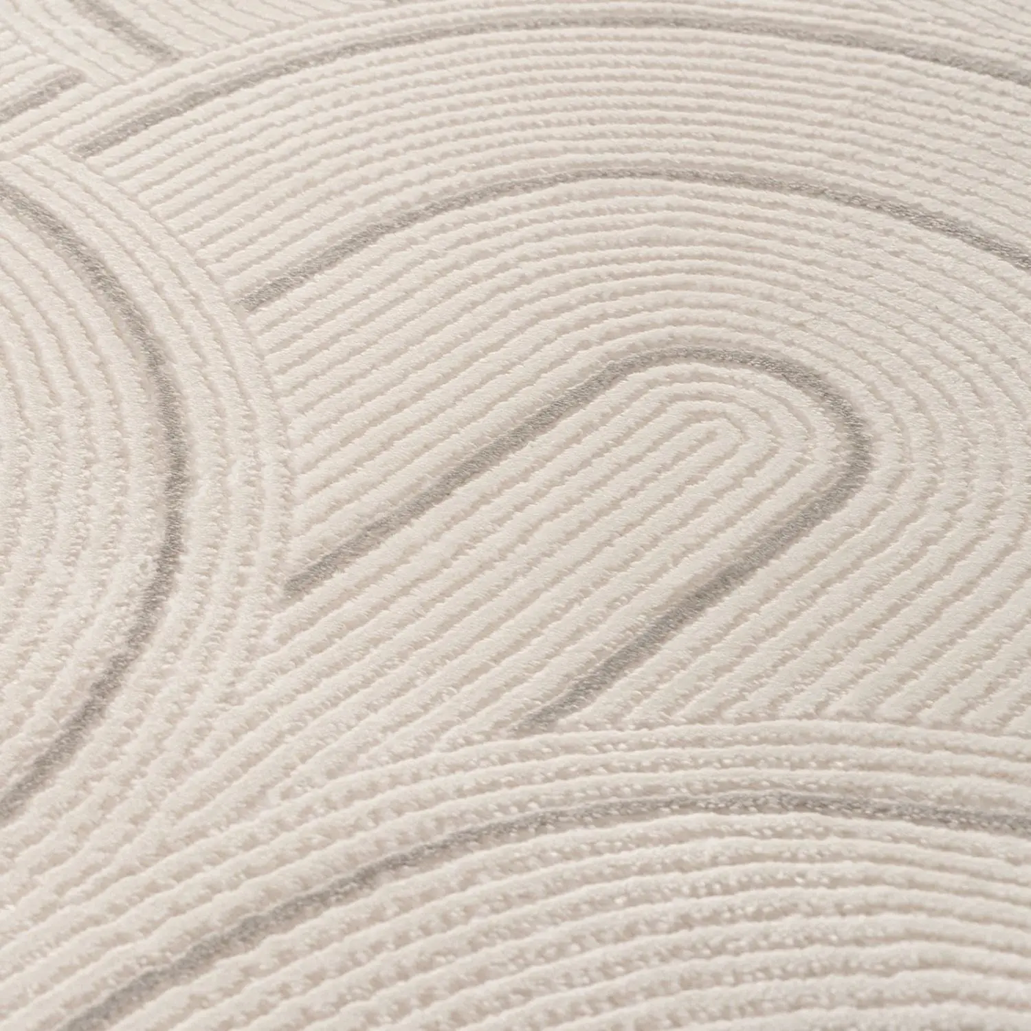Carmel Cream-Grey Geometric Rug | 6070 - Image 2