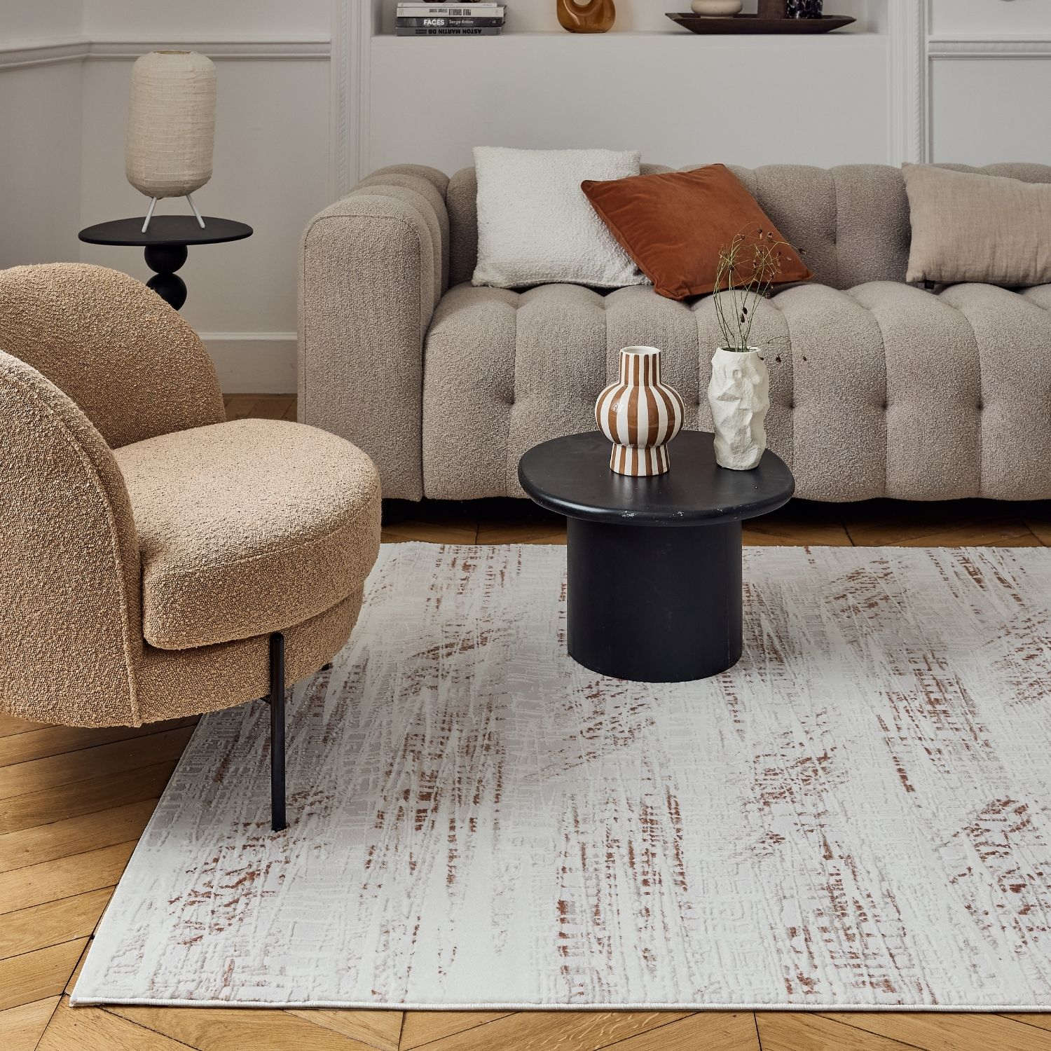 Carmel Cream-Terra Abstract Rug | 6030 - Image 7