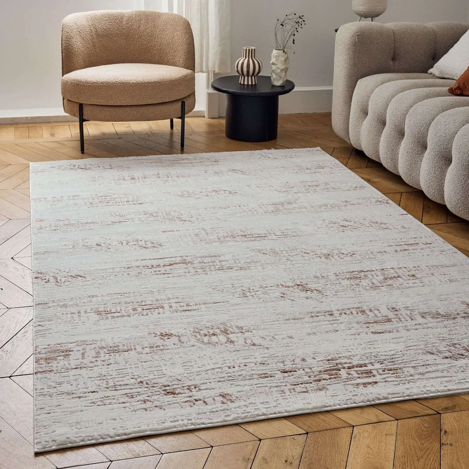 Carmel Cream-Terra Abstract Rug | 6030 - Image 9